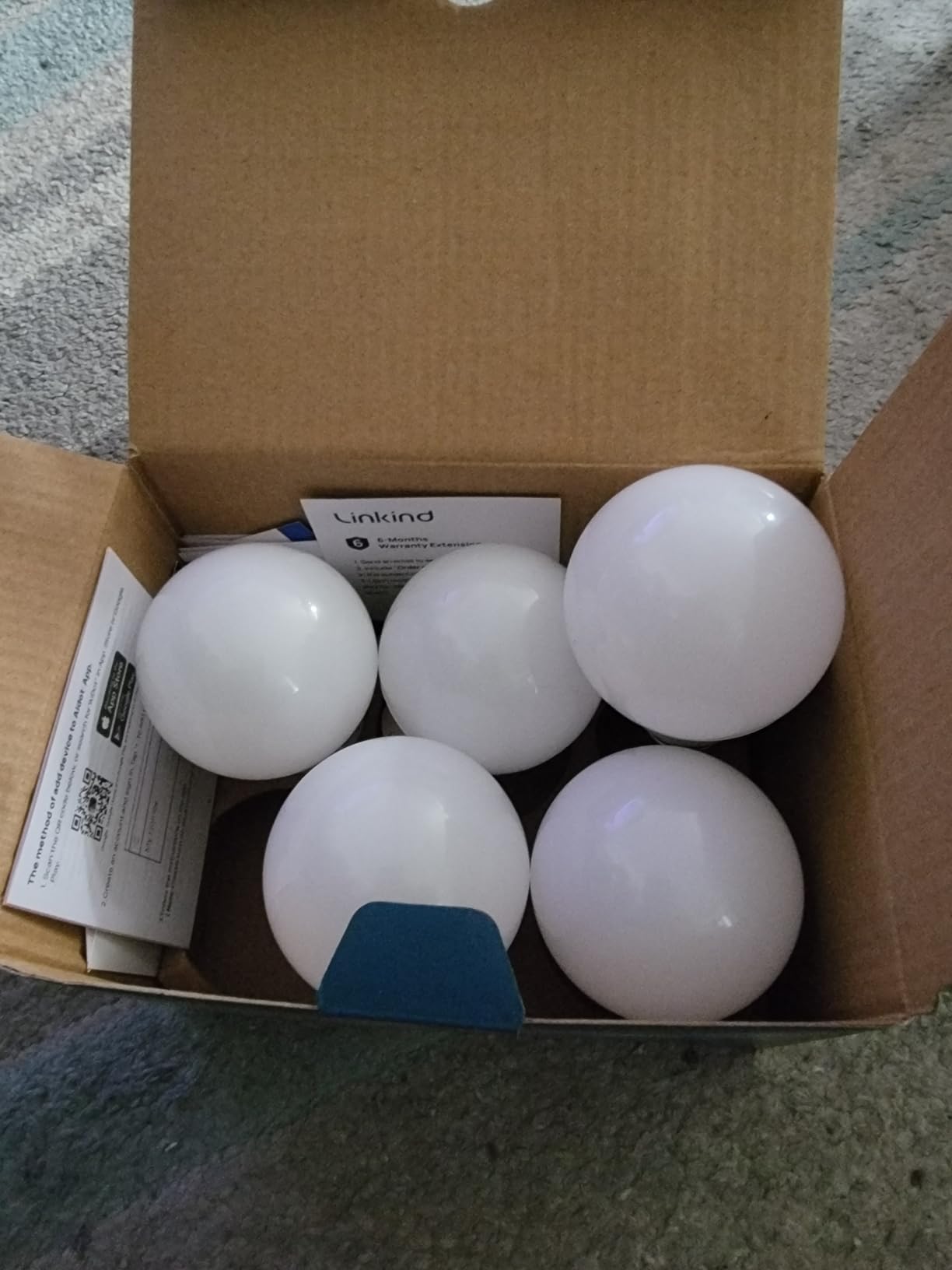 Linkind Matter Smart Light Bulbs, Work with Apple Home, Alexa, Siri, Google | Matter-enabled Direct Connect, LED Color Changing Light Bulbs, Mood Lighting, Music Sync, A19 E26 60W 800LM 2.4G WiFi, 6 Pack customer photo 2