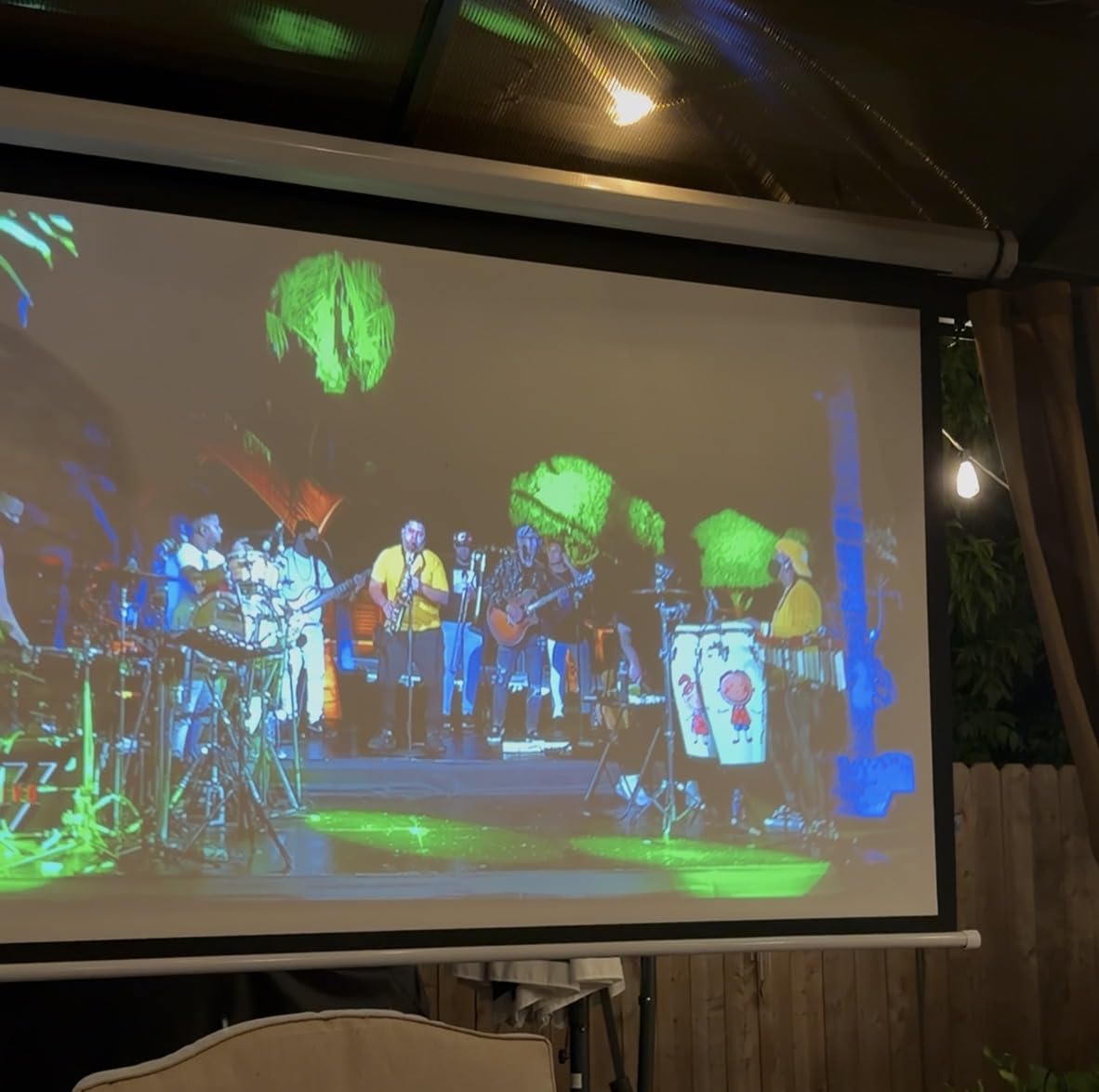 DINAH 120 Inch Electric Projector Screen with Remote | Automatic Air Indoor Drop Down, Motorized, 4K 3D HD Projection, For Movies customer photo 1