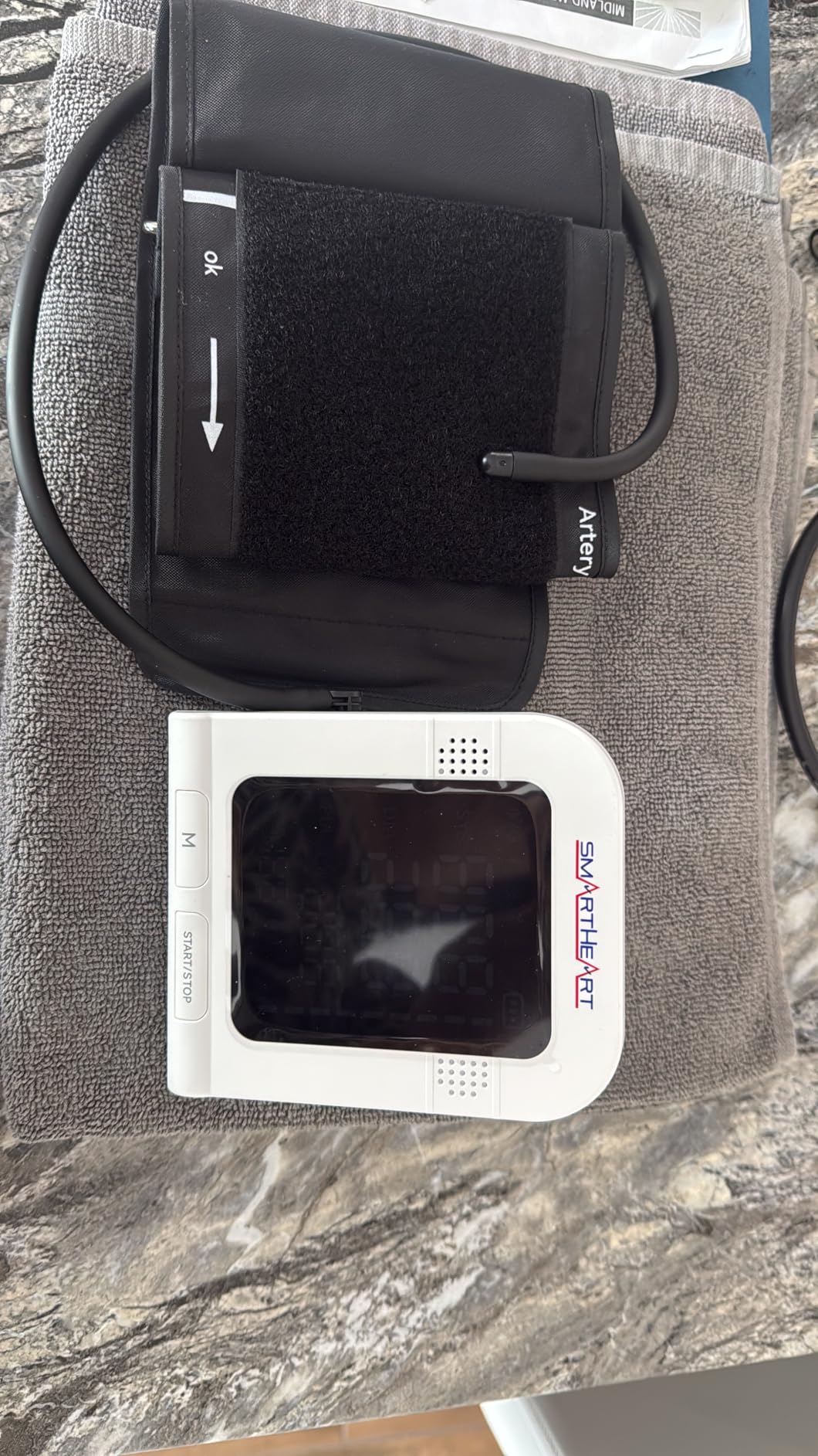 SmartHeart Blood Pressure Monitor | Wide-Range Upper Arm Cuff | Audible English Spanish Instructions and Results for Visually Impaired | 199-Reading Memory customer photo 1