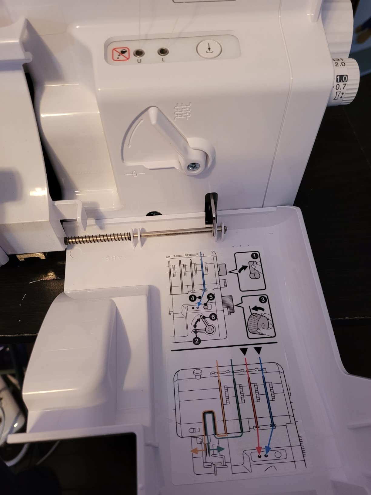 Brother AIR1800 Air Serger Sewing Machine with Jet Air Threading | Jet Air Threading, 2/3/4 Thread, LED Lit Work Area customer photo 1