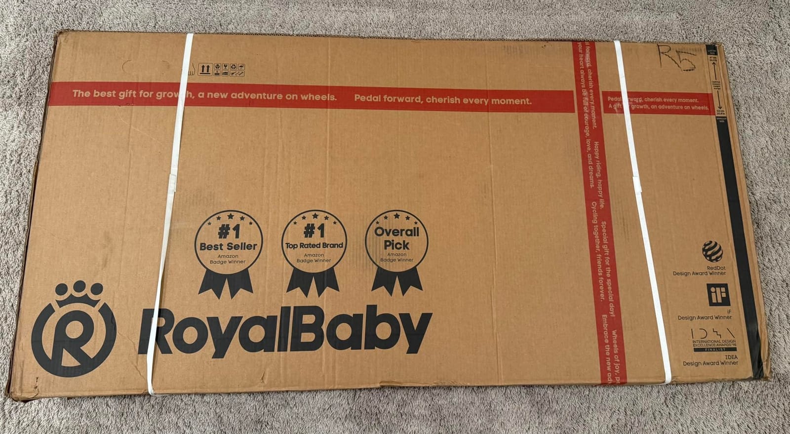 RoyalBaby EZ Kids Bike, Balance & Pedal, Safer for Beginners | 2-in-1 Easy Learning Bicycle, 12-20 Inch, Ages 2-12 Years customer photo 1