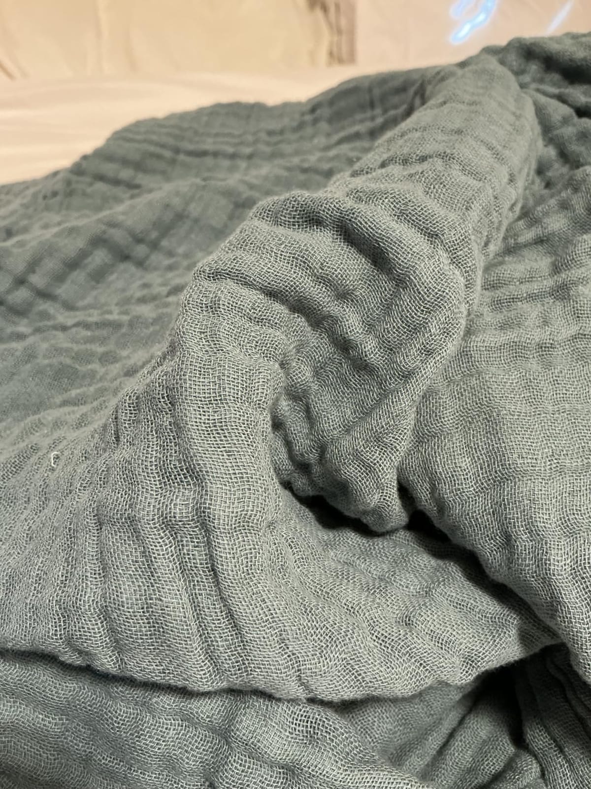 EMME Cotton Blanket Queen Size for Bed Soft Muslin Bed Blankets 90