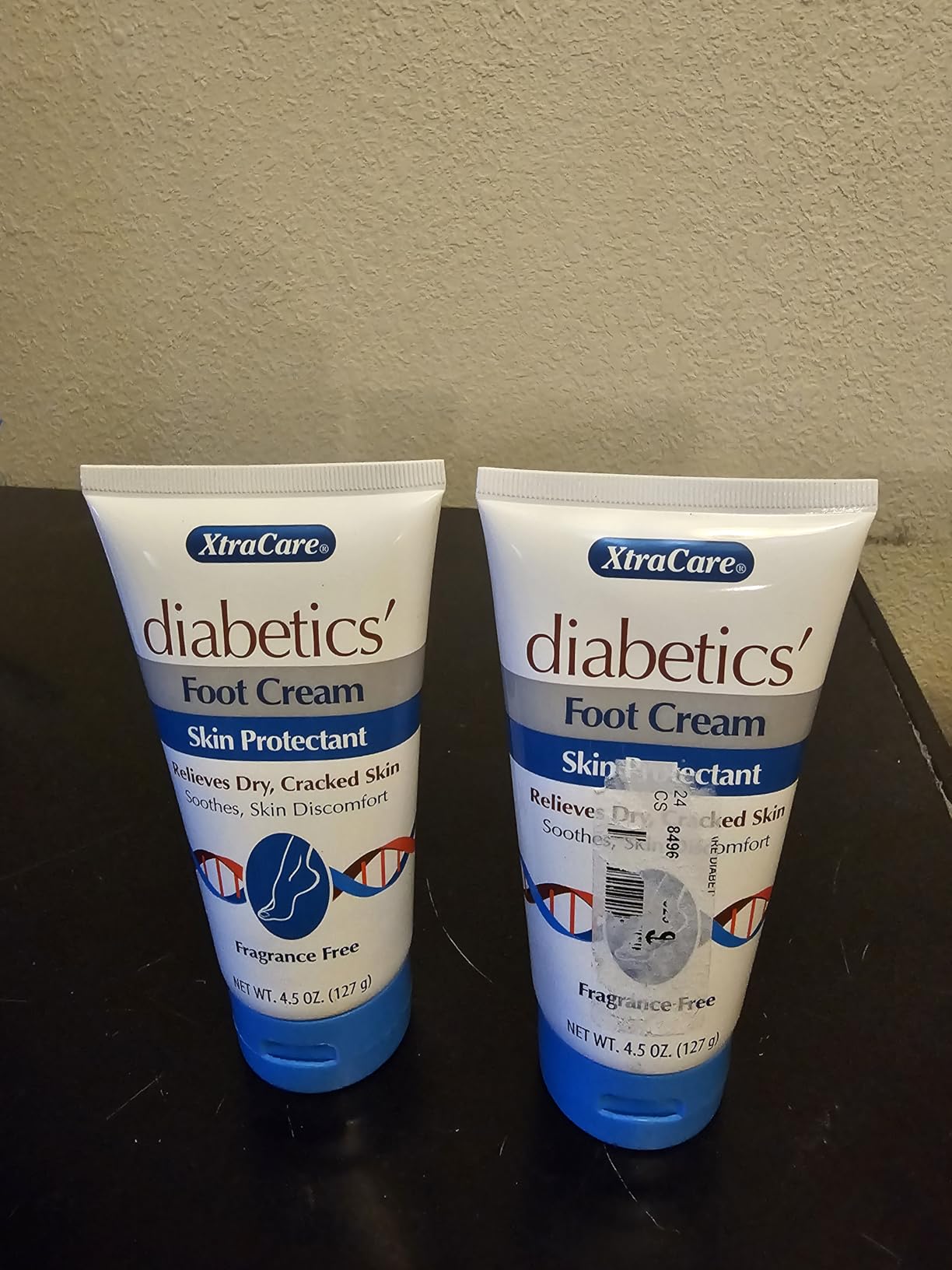 XtraCare Diabetics Foot Cream Skin Protectant 4.5oz, Soothes Dry and Cracked Skin, Fragrance Free 2-Pack customer photo 1