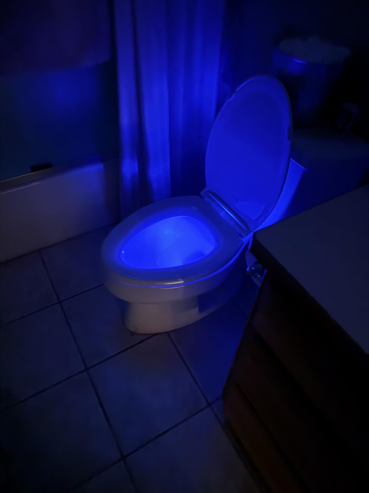 KOHLER 24764-RL-0 Rutledge Nightlight ReadyLatch Slow Close Toilet Seat, Elongated, Quiet-Close Lid and Seat, Grip-Tight Bumpers, White customer photo 2