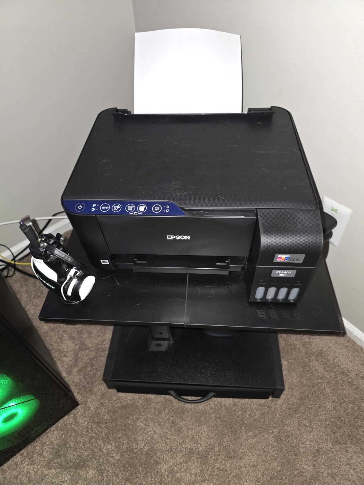 Epson EcoTank ET-2400 Wireless Color All-in-One Supertank Printer | Cartridge-free print, scan, copy; up to 10 ppm, borderless photo printing; ideal for home and everyday use customer photo 2