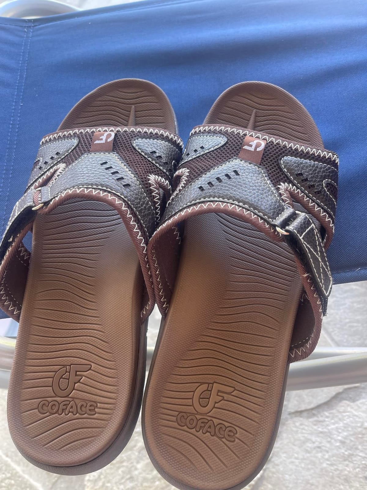 Mens Sport Recovery Sandals Plantar Fasciitis customer photo 2