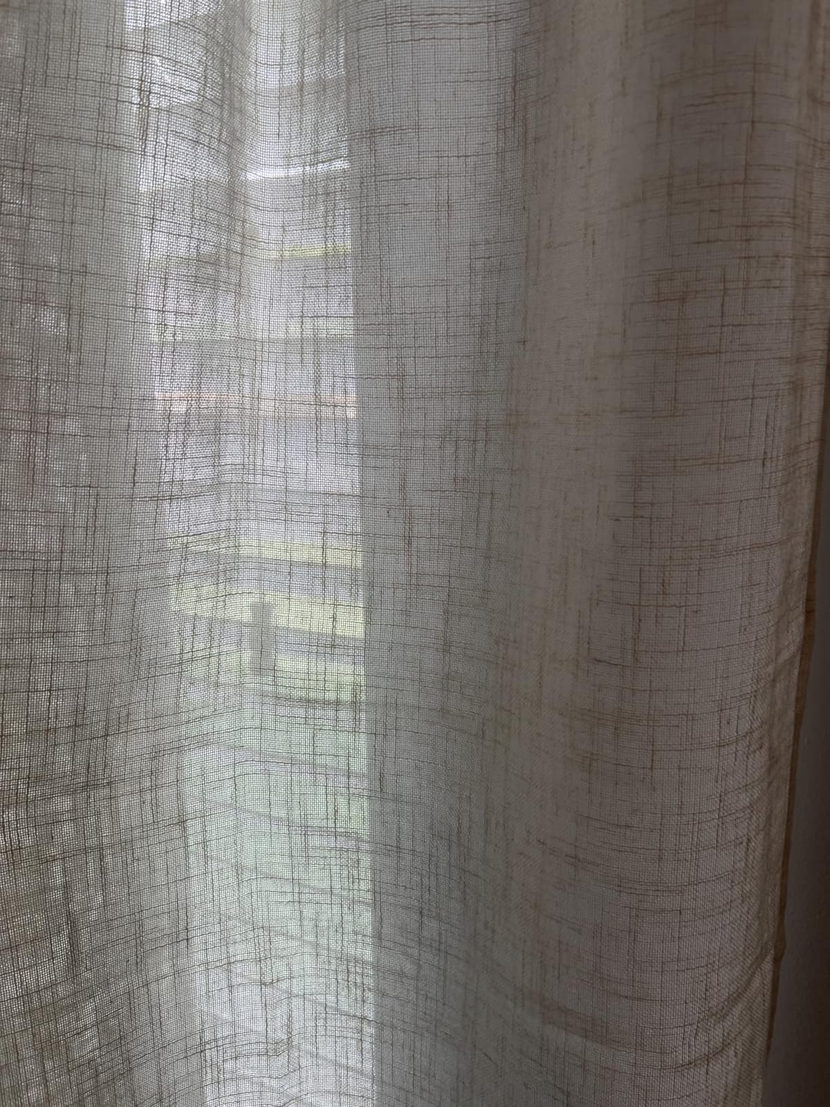 MIULEE Natural White Linen Curtains 52x84 Inch Long for Bedroom Living Room | Soft Thick Linen Textured Window Drapes, Semi Sheer Light Filtering, Rod Pocket Back Tab, Neutral Farmhouse Cream Ivory 2 Panels customer photo 2