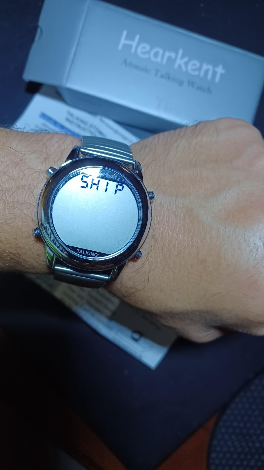 Hearkent Large Digital Talking Watch for Elderly Blind Visually Impaired | English Speaking, Receive US Signal, Automatic Time Date Correction, Big Number Easy to See, Loud and Clear, for Men, 2117M customer photo 2