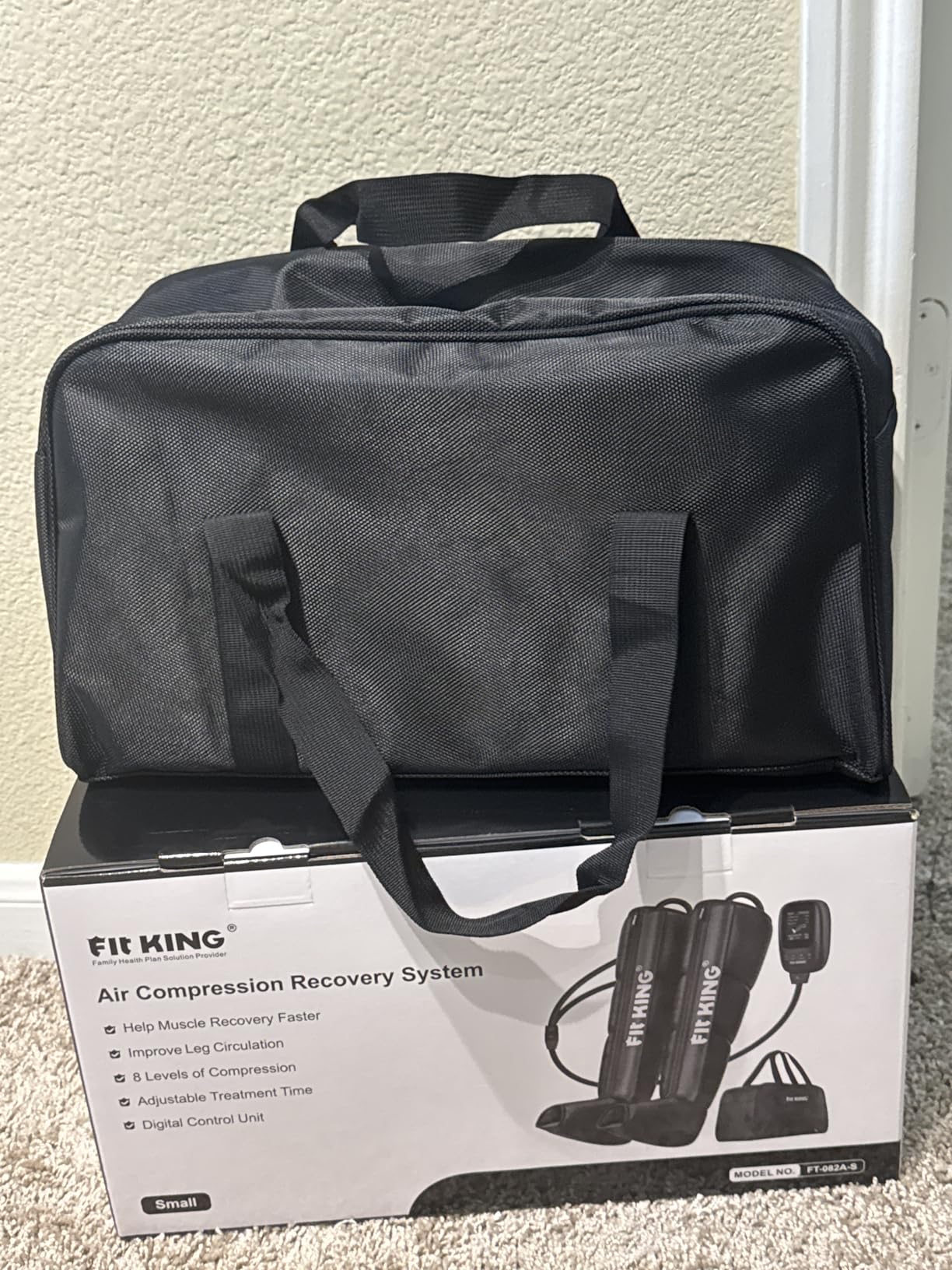 FIT KING Air Compression Recovery System, Full Leg Massager Boots (Large) | Sequential Compression Device for Fast Recovery, Enhance Performance for Athletes, FSA-HSA customer photo 1
