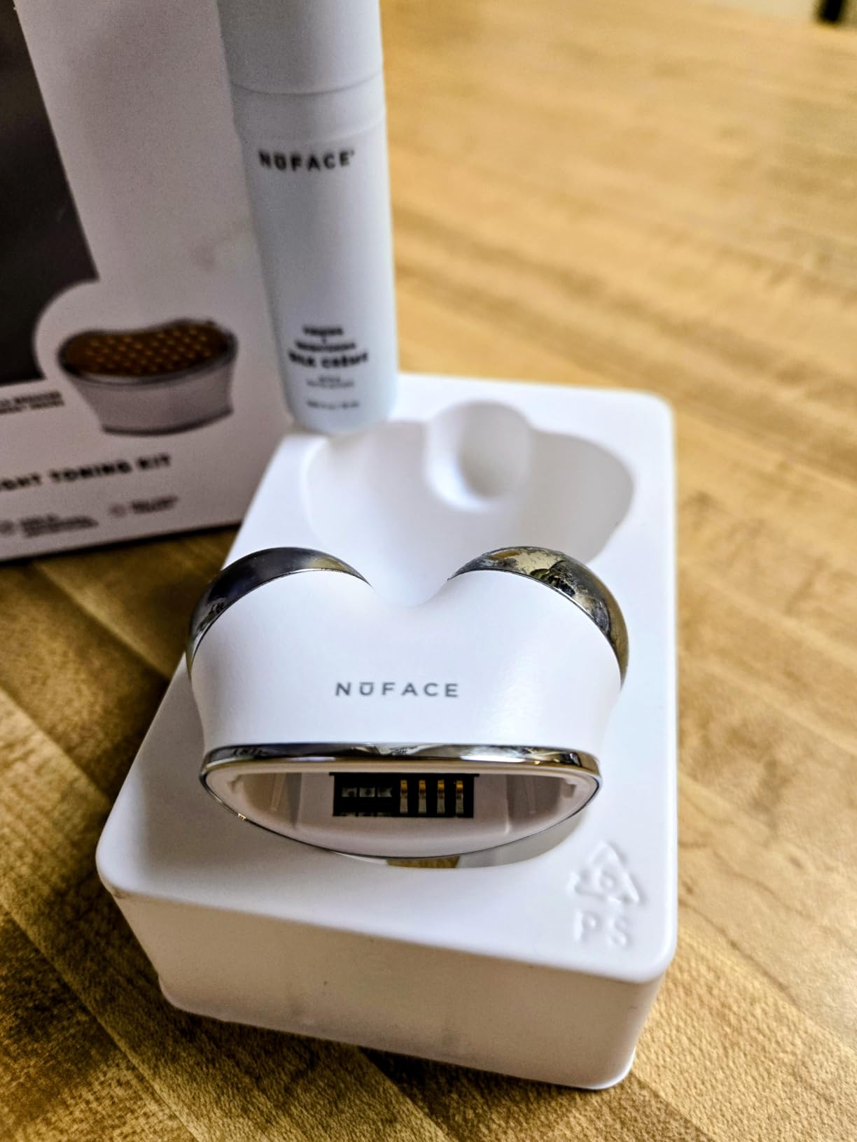 NUFACE Trinity+ Facial Massager + LED Red Light Therapy - Wrinkle Reducer, Skin Tightening & Lifting for Face & Neck, FDA-Cleared customer photo 1