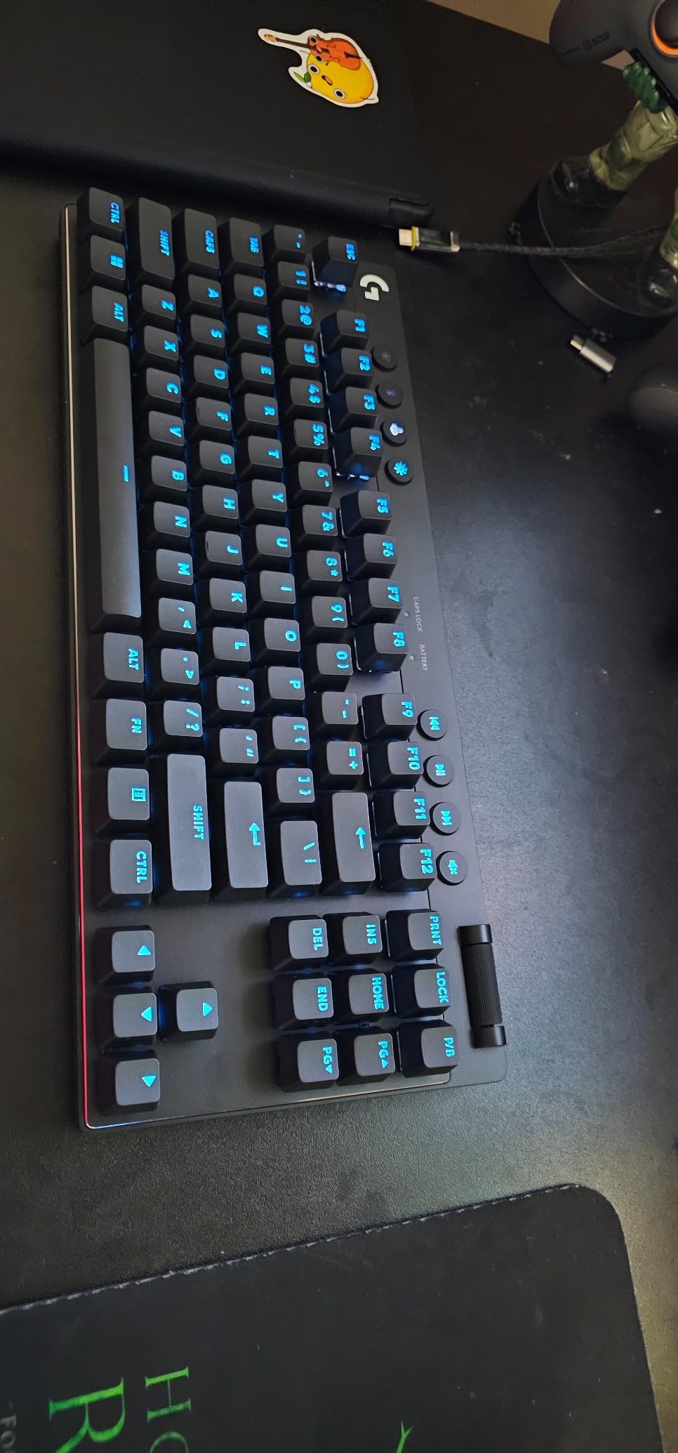 Logitech G PRO X TKL Lightspeed Wireless Gaming Keyboard (Linear) - Black | Lightspeed wireless, Ultra-Portable Tenkeyless Design, LIGHTSYNC RGB, PBT keycaps, Linear Switches customer photo 1