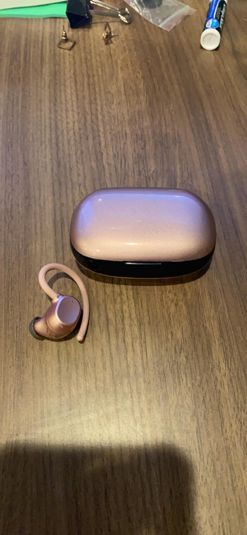 Wireless Earbuds for Small Ear, HiFi Stereo Sport Bluetooth 5.3 Headphones with Earhooks, 48H Deep Bass Running Ear Buds with LED Display, Noise Cancelling, IP7 Waterproof Built-in Mic for iOS Android customer photo 2