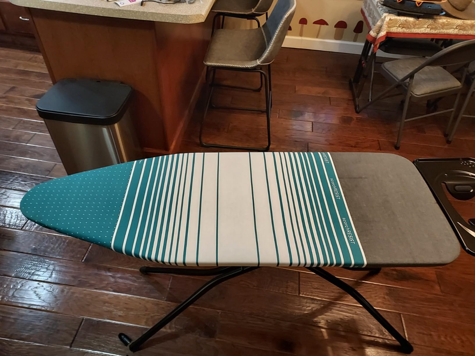 Minky York Ironing Board with Extra Wide Ironing Surface | Made in UK | Freestanding Ironing Board with Scorch Resistant Cover - 48