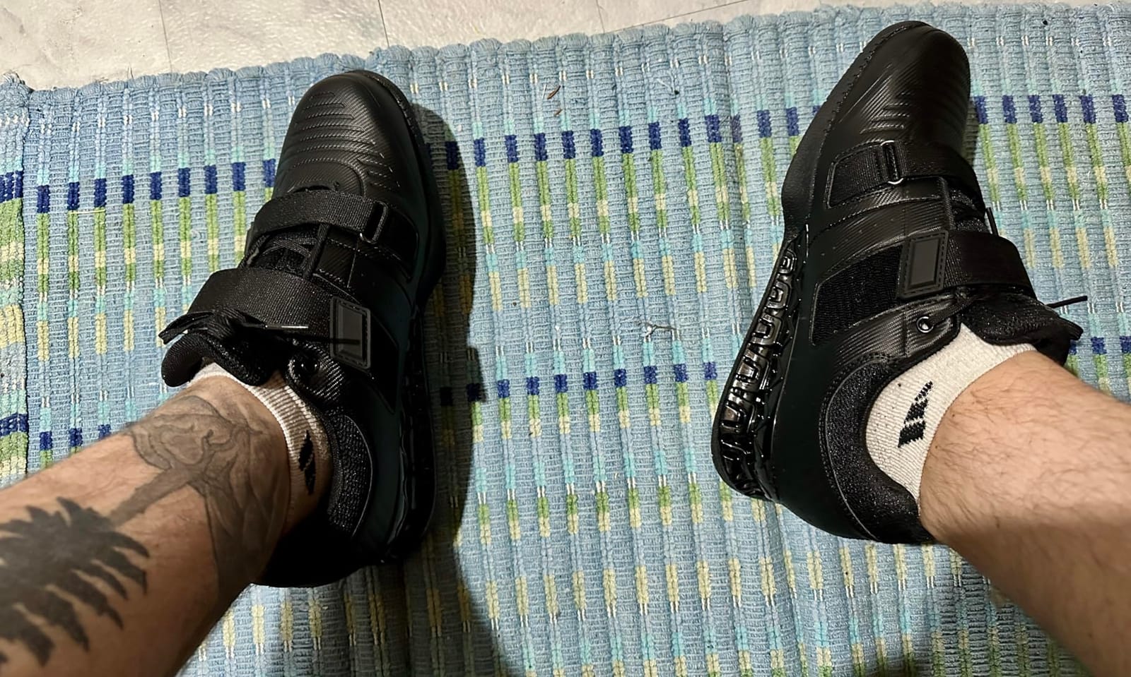 Weightlifting Shoes Force Black - Squat Shoes for Men and Women - Weight Lifting Shoes for Powerlifting, Deadlifting & CrossTraining - Non-Slip Olympic Lifting Shoes with Elevated 0.75 Inch Heels customer photo 2