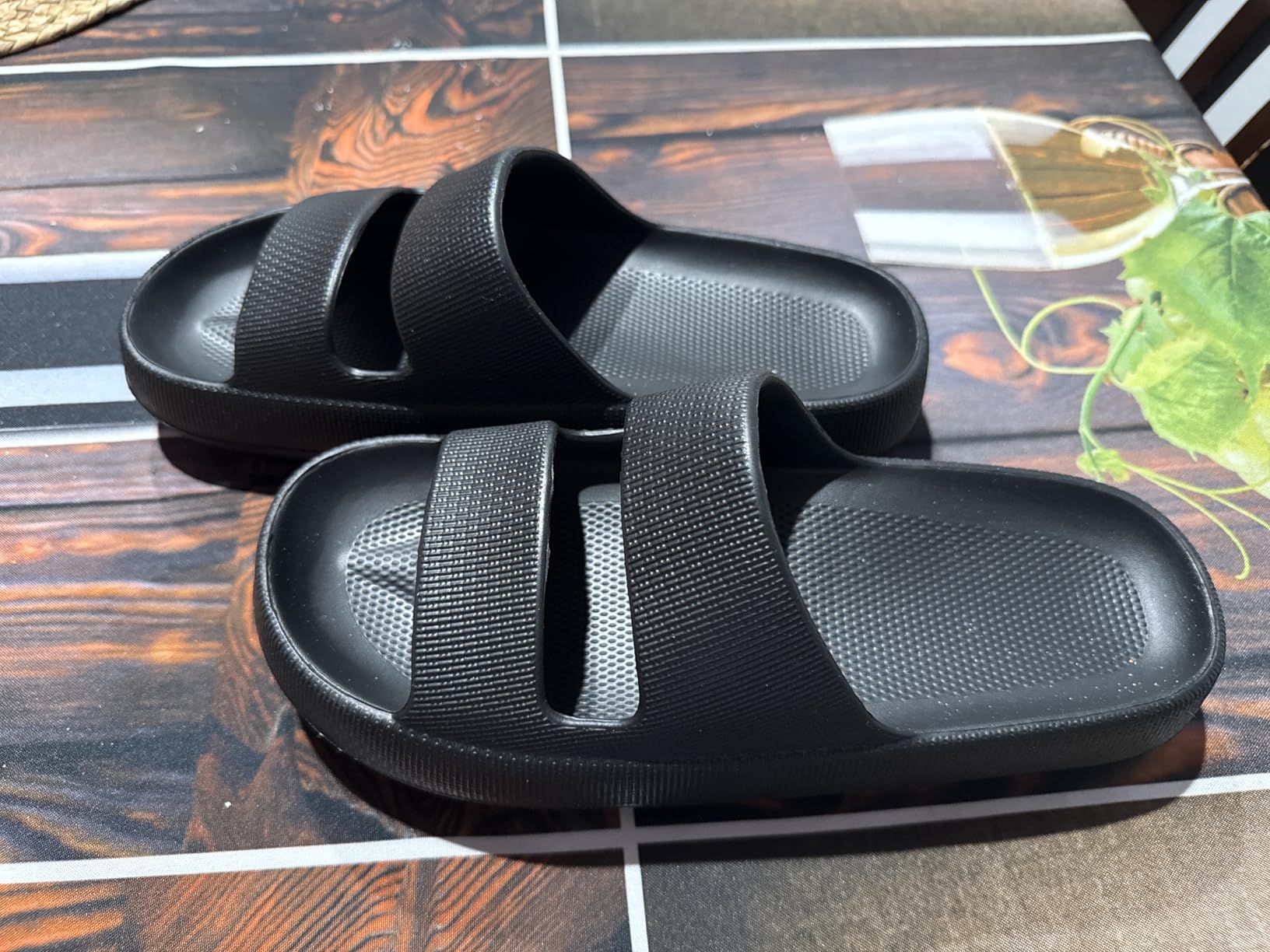 shevalues Orthopedic Slide Sandals for Women Arch Support Plantar Fasciitis customer photo 2