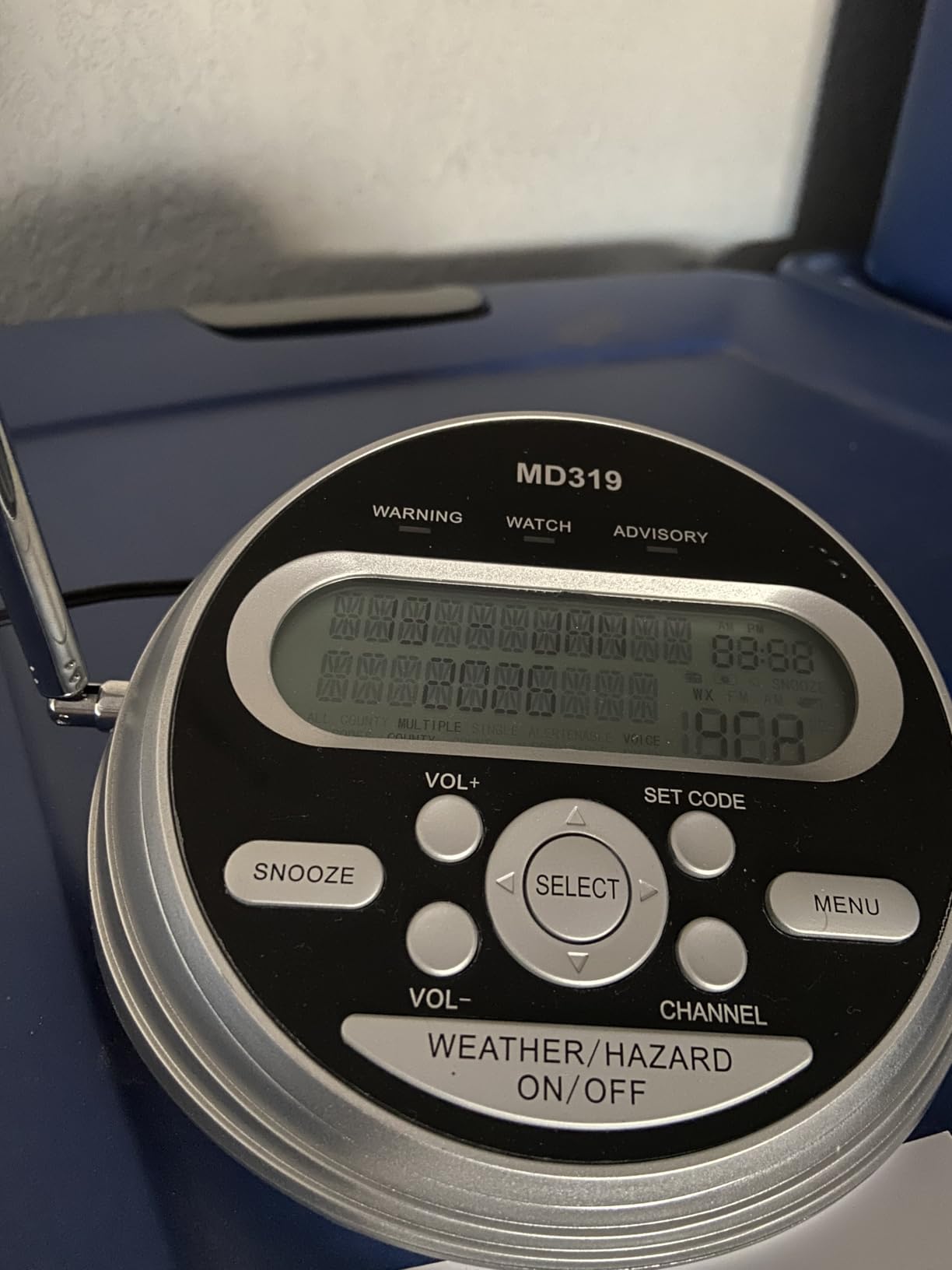 NOAA Weather Radio - S.A.M.E. Localized Programming, Weather Alert Radio with 80+ Emergency Alerts, Alarm Clock, Battery Backup, External Warning Light customer photo 1