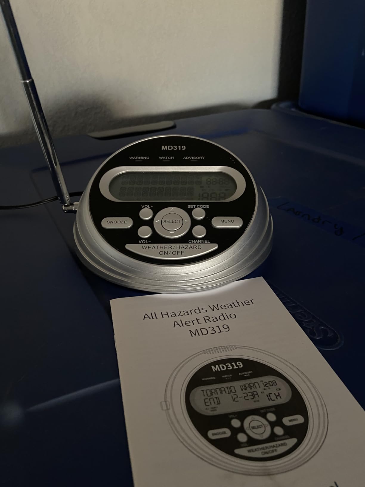 NOAA Weather Radio - S.A.M.E. Localized Programming, Weather Alert Radio with 80+ Emergency Alerts, Alarm Clock, Battery Backup, External Warning Light customer photo 2