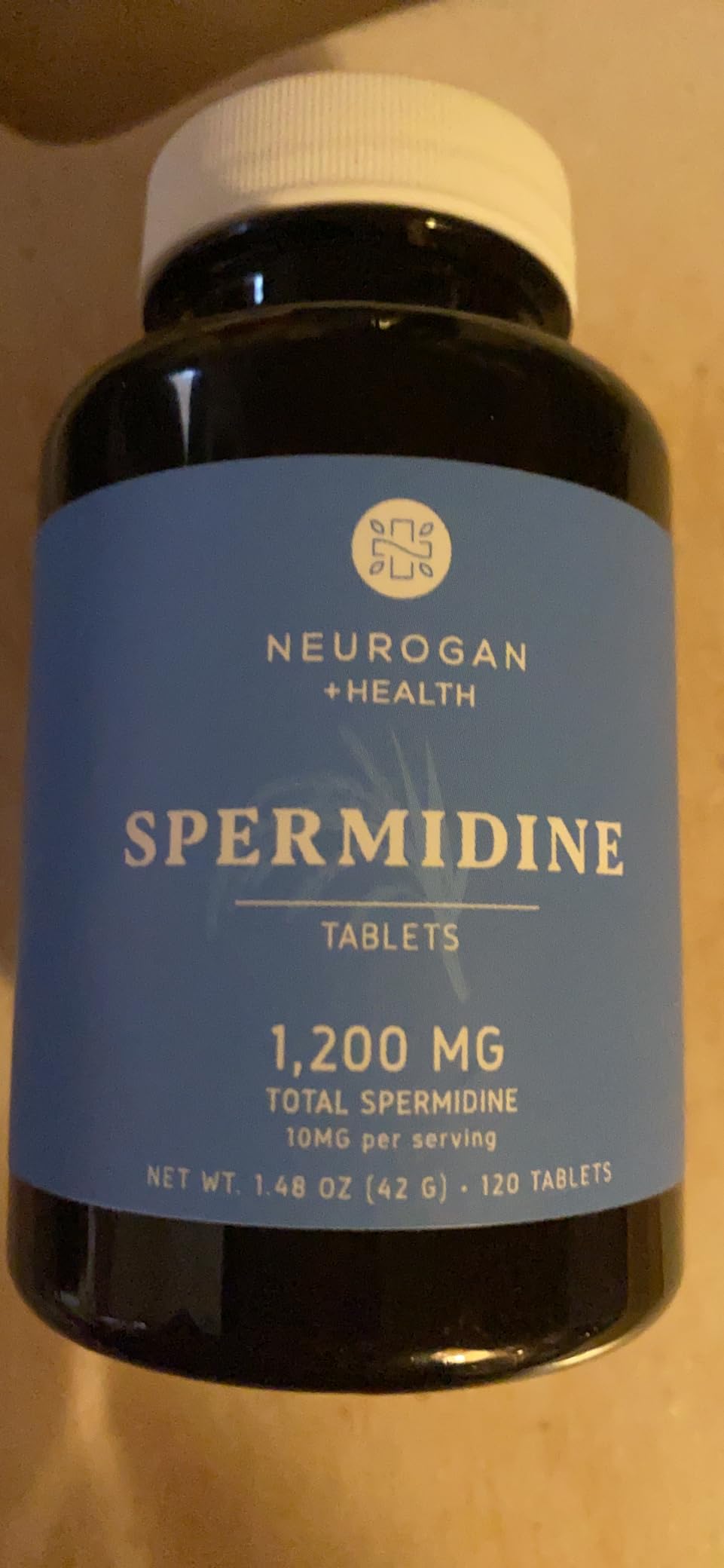 Neurogan Spermidine Supplement - 1200mg - 99% Pure 100x More Potent Than Rice & Wheat Germ Extract - for Cellular Health, Anti-Aging & Energy* - Made in USA - 10MG Per Serving - 120 Servings | Spermidine 3HCl Tablets, 10mg Per Serving, 4-Month Supply, Single-Ingredient, Healthy Aging, Cellular Energy, Made in USA customer photo 1