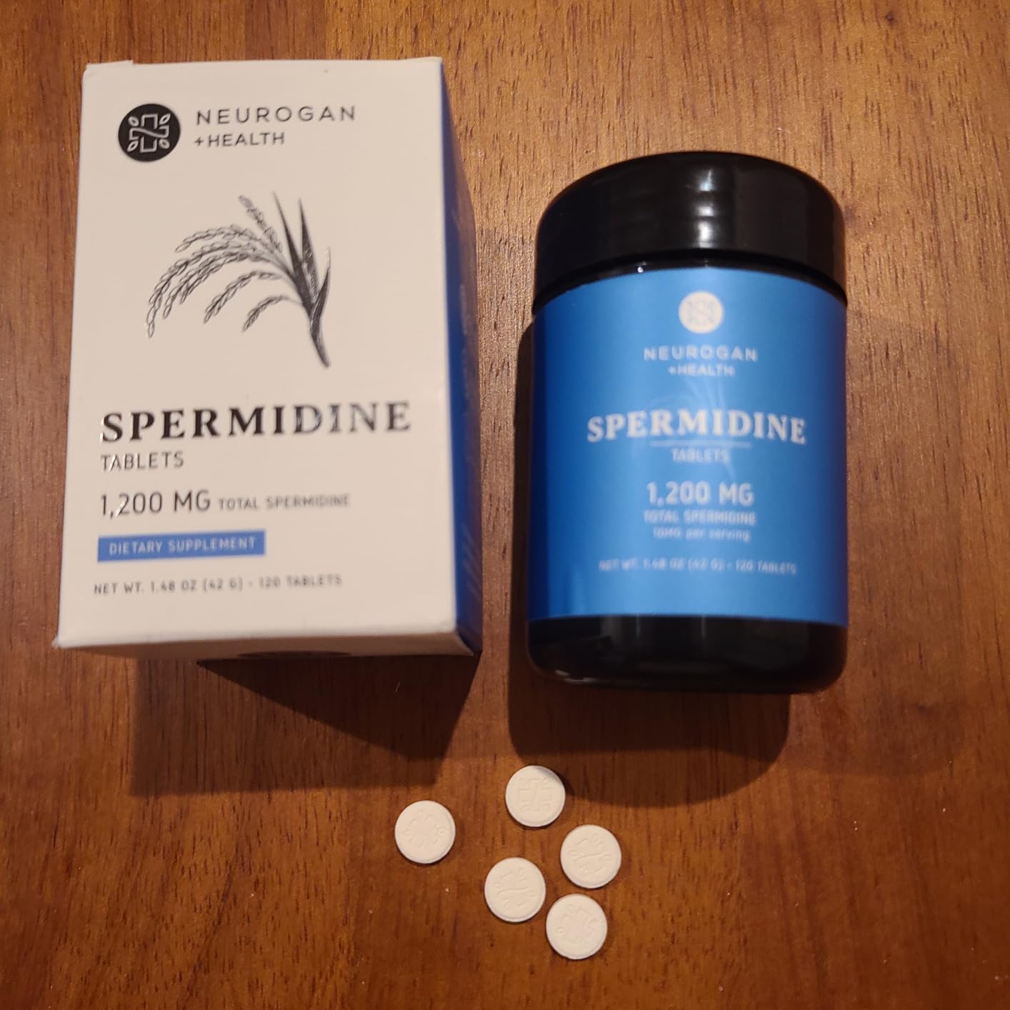 Neurogan Spermidine Supplement - 1200mg - 99% Pure 100x More Potent Than Rice & Wheat Germ Extract - for Cellular Health, Anti-Aging & Energy* - Made in USA - 10MG Per Serving - 120 Servings | Spermidine 3HCl Tablets, 10mg Per Serving, 4-Month Supply, Single-Ingredient, Healthy Aging, Cellular Energy, Made in USA customer photo 2