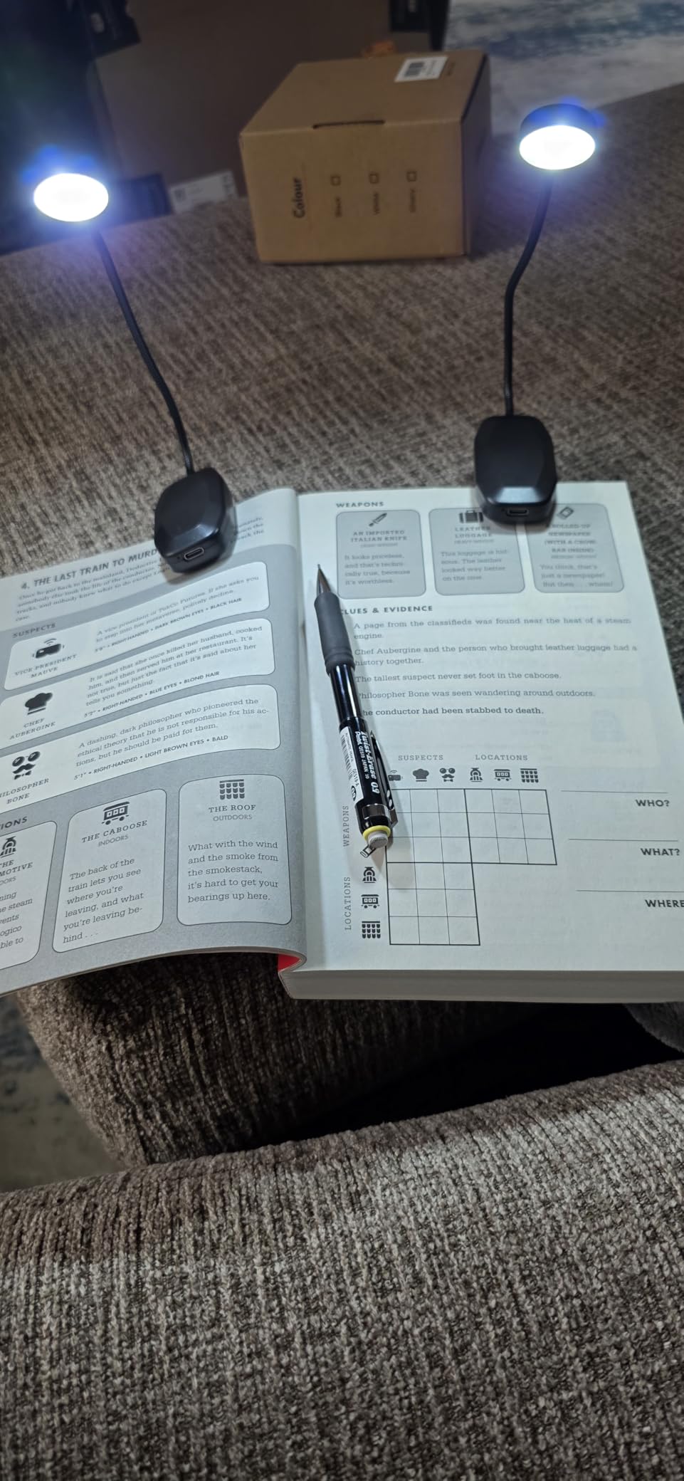 Clip on Book Light Rechargeable LED Reading Light, 3 Color Temperatures Stepless Dimming, Lightweight for Books in Bed customer photo 1