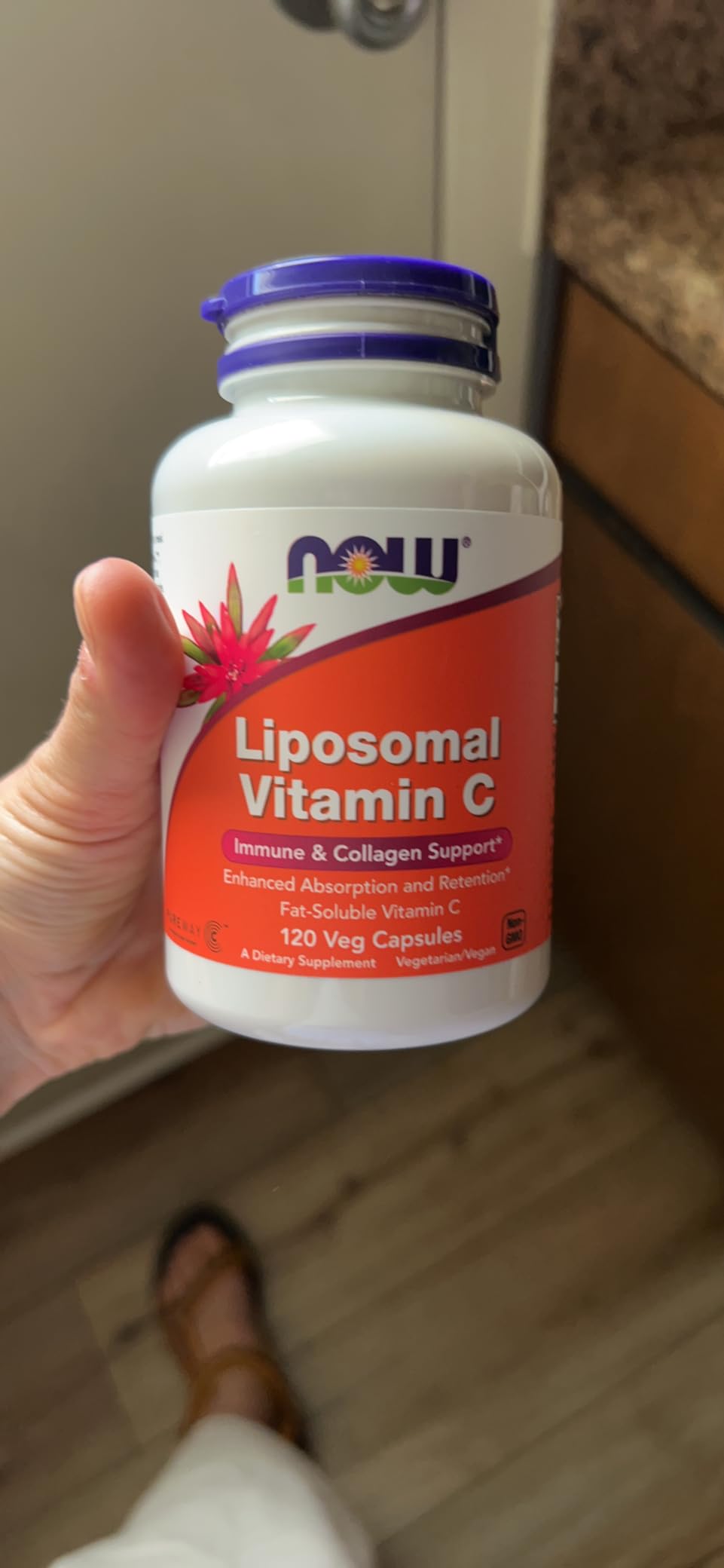 NOW Supplements, Liposomal Vitamin C, Immune & Collagen Support, 120 Veg Capsules customer photo 1