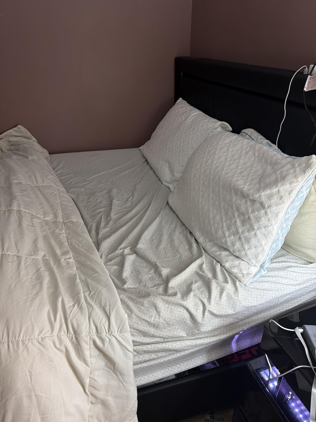 Celestial Sleep 12 Inch Split King Mattress, Made in The USA, CertiPUR-US, Oeko-Tex, and Fiberglass-Free Certified Cooling Bed, Gel Memory Foam Mattress in a Box - Soft customer photo 2