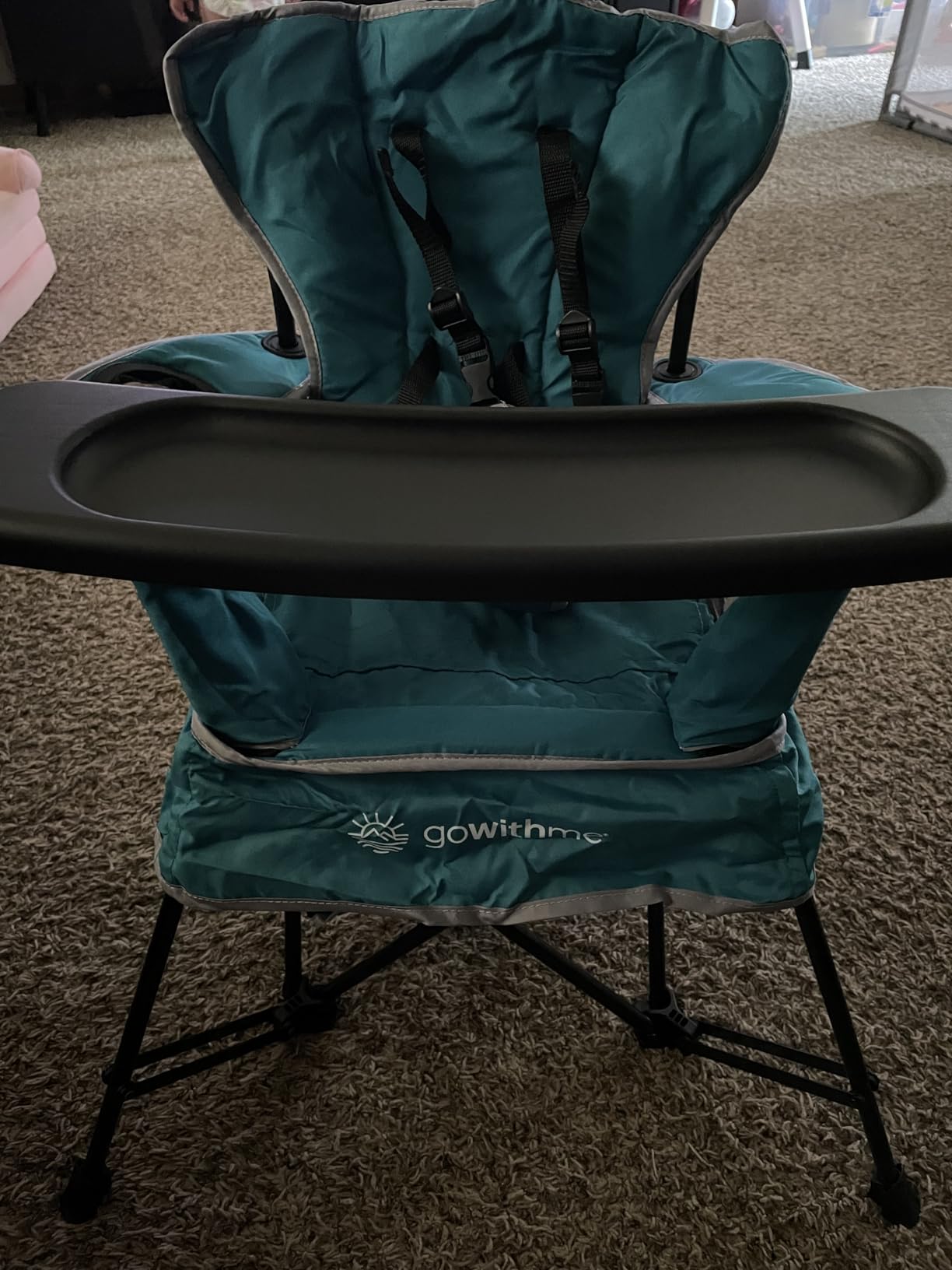 Baby Delight Go with Me Venture Portable Chair | Indoor and Outdoor | Sun Canopy | 3 Child Growth Stages | Elephant Grey customer photo 2