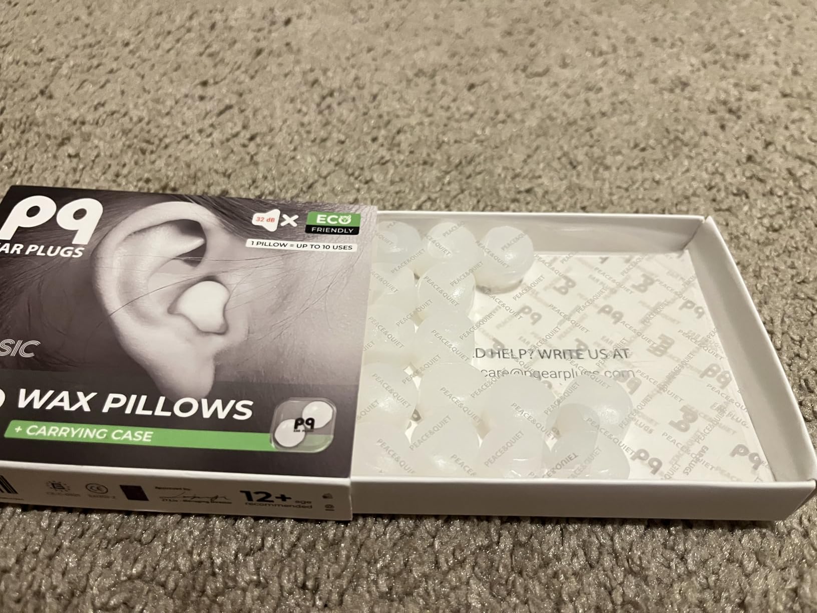 PQ Sleeping Ear Plugs Silicone - 30 Wax Moldable EarPlugs for Sleeping Noise Cancelling, 32dB customer photo 1