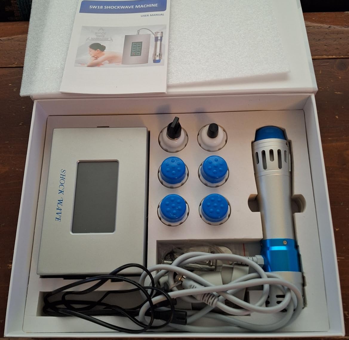 Shockwave Therapy Machine Body Muscle Massager Pain Relief with 7 Heads | Extracorporeal Shock Wave Therapy Device 7in1 Focused Shockwave Therapy Machine Pain Relief Home Use Body Feet Knees customer photo 2