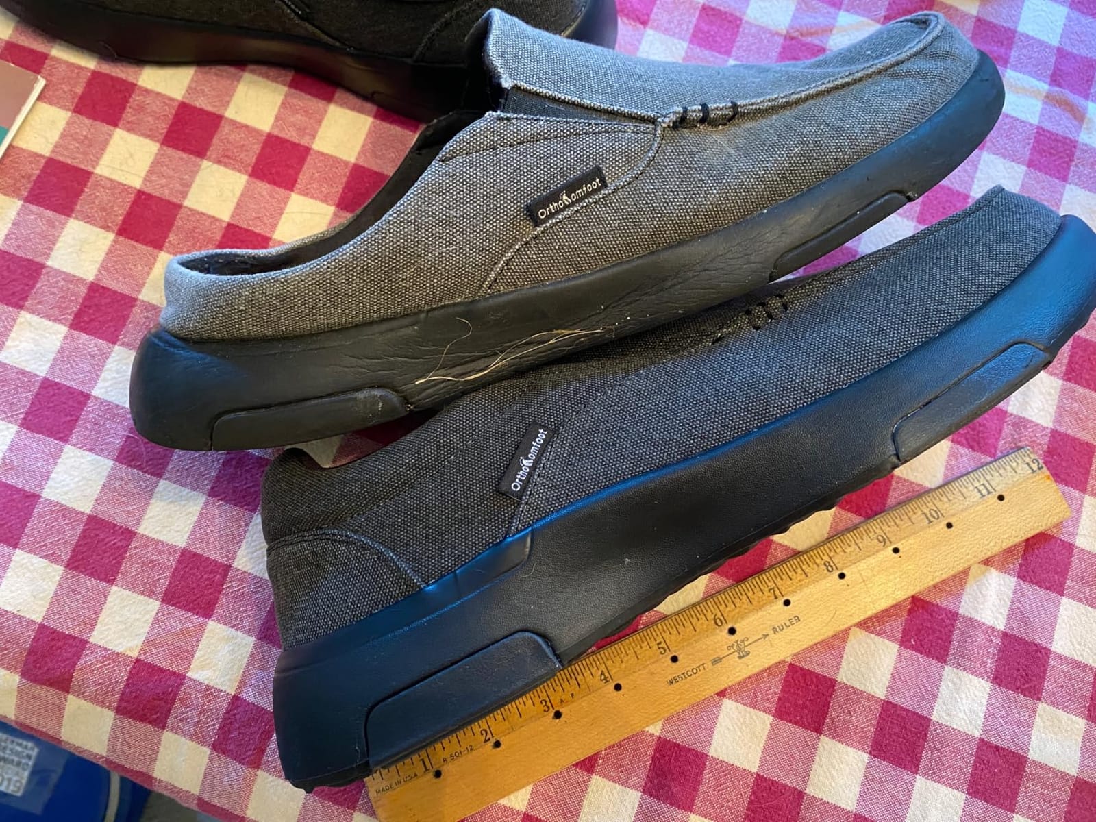 Men's Orthopedic Comfortable Slip-On Shoes with Arch Support, Orthotic Loafers for Plantar Fasciitis customer photo 2