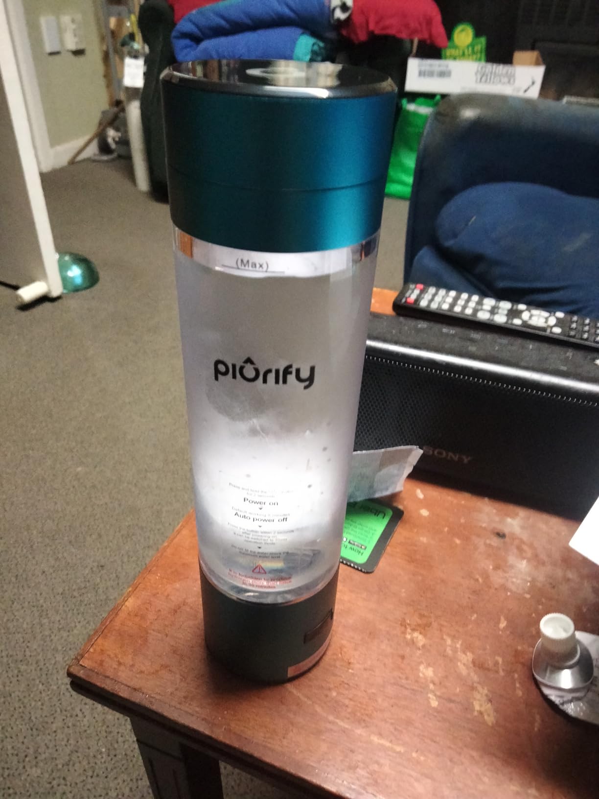 PIURIFY Hydrogen Water Bottle Generator | 6300+ PPB in 3 Cycles | 10 oz customer photo 2
