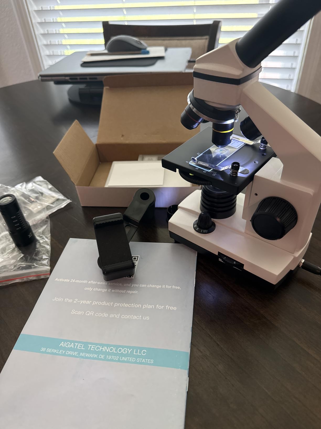 PalliPartners Compound Microscope for Adults & Students, White customer photo 2