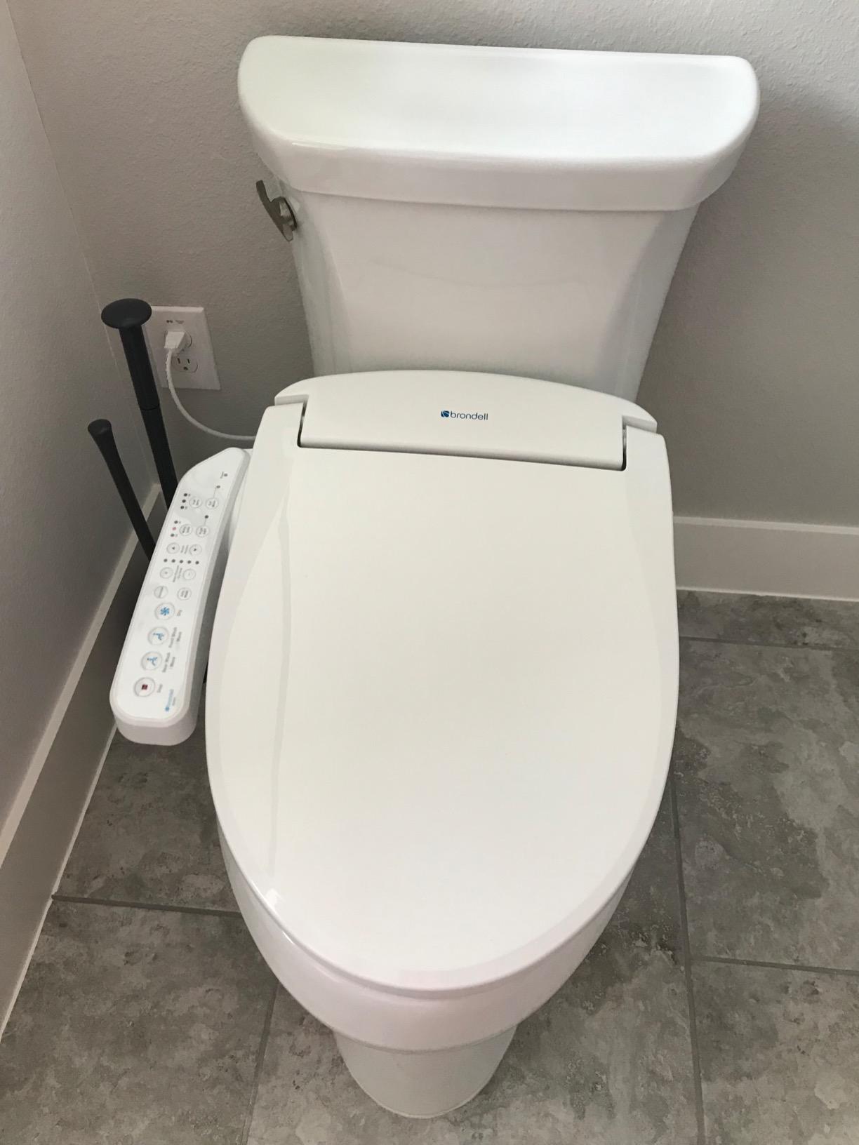 Kohler PureWash E580 Elongated Bidet Toilet Seat, White, Quiet-Close Lid Prevents Slamming, Self-Cleaning Wand, Adjustable Water Pressure with Multiple Cleansing Options customer photo 2