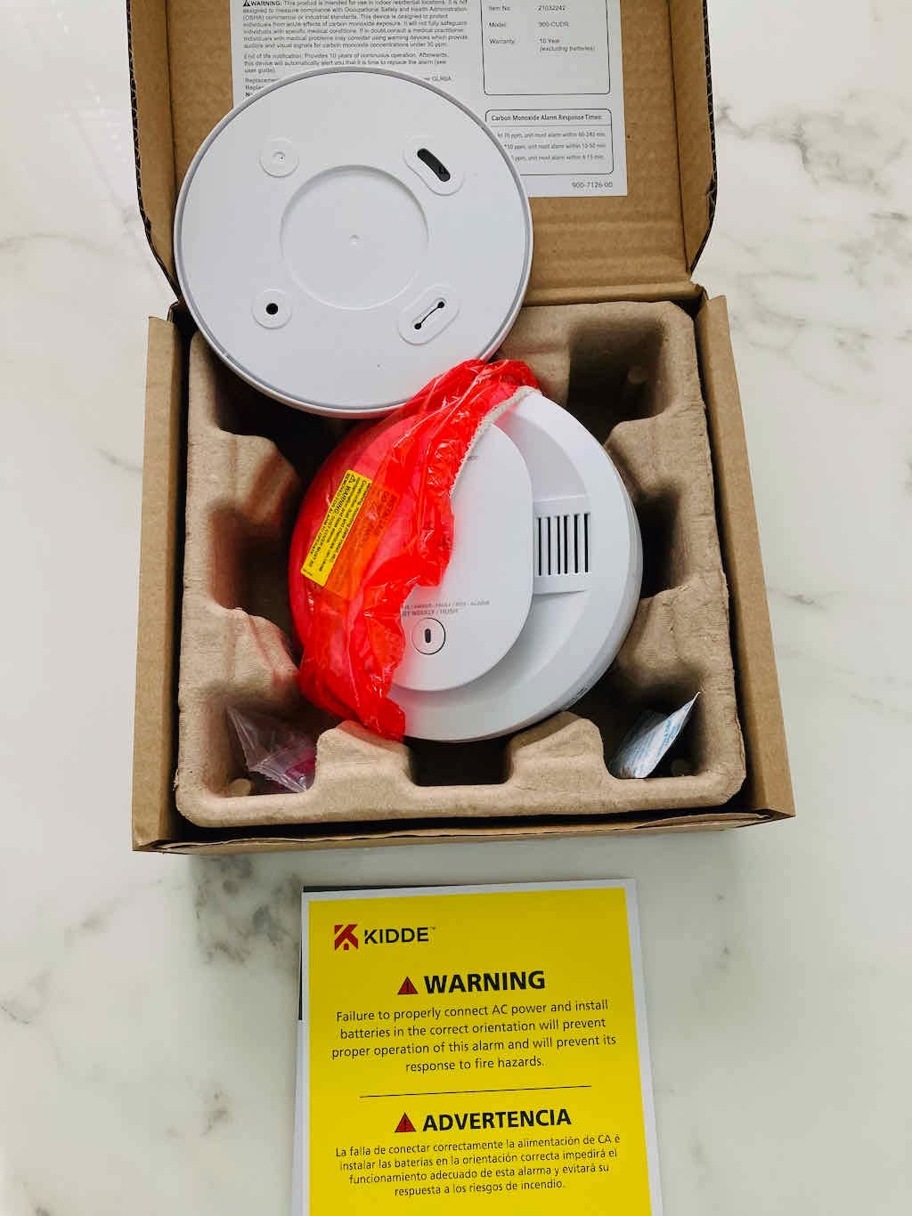 Kidde Smoke & Carbon Monoxide Detector, AA Battery Powered, LED Warning Light Indicators, 1 Pack customer photo 2