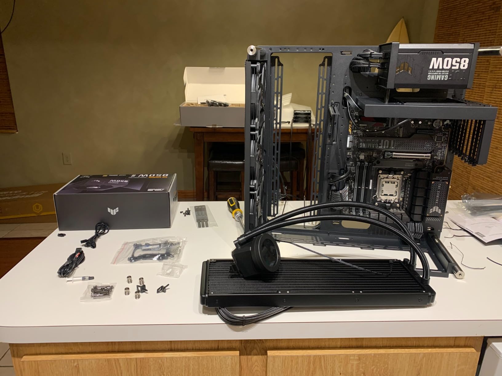 ASUS TUF Gaming 850W Gold (850 Watt, ATX 3.1 Compatible, Fully Modular Power Supply, 80+ Gold, Military-Grade Components, Dual Ball Bearing, Axial-tech Fan, PCB Coating, 10 Year Warranty) customer photo 2