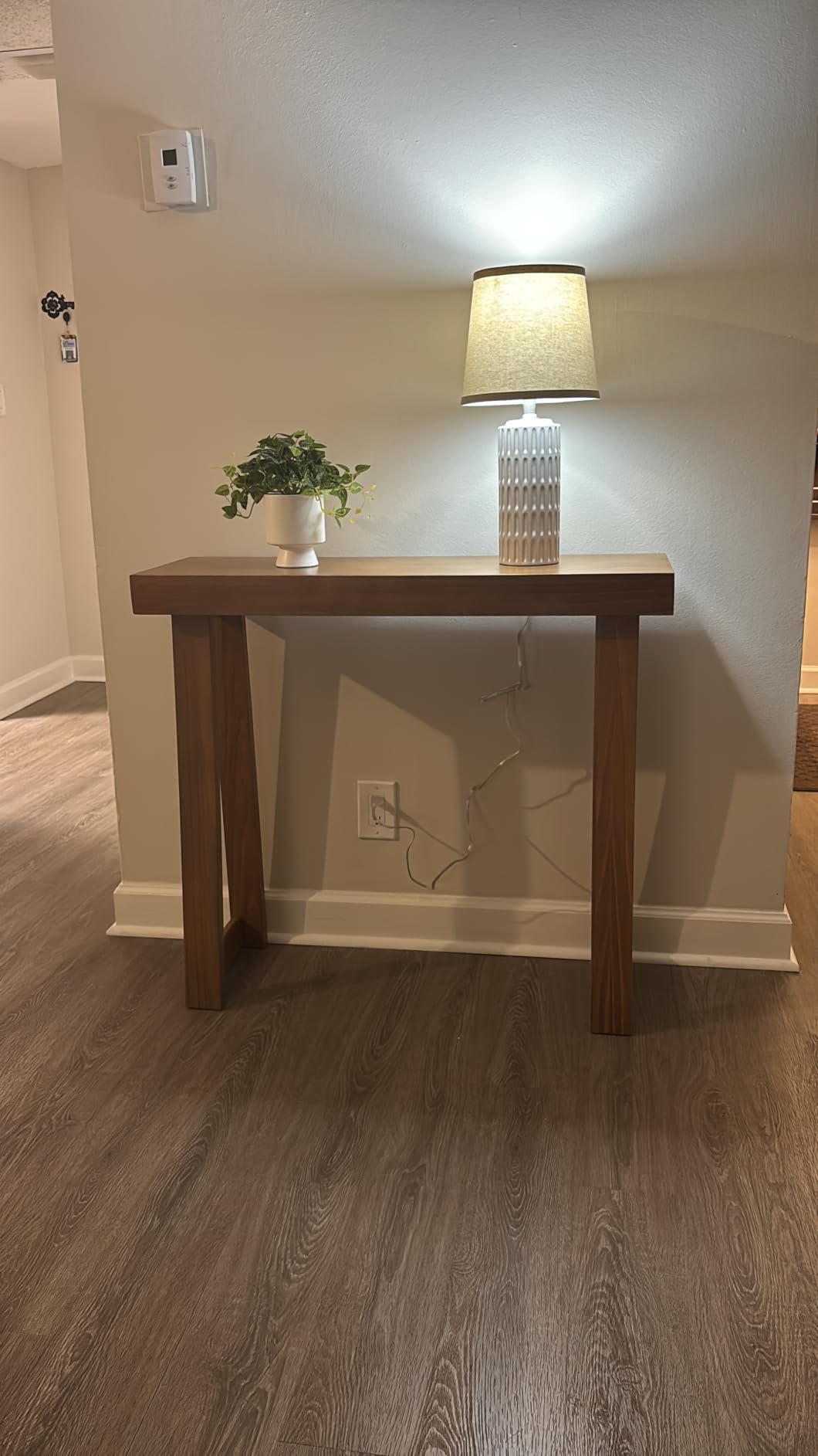 Plank+Beam Classic Console Table, 36 Inch, Pecan | Non-Toxic Finishes, Versatile Design, Elegant Details, Easy Assembly, Quick Setup, Solid Wood customer photo 1