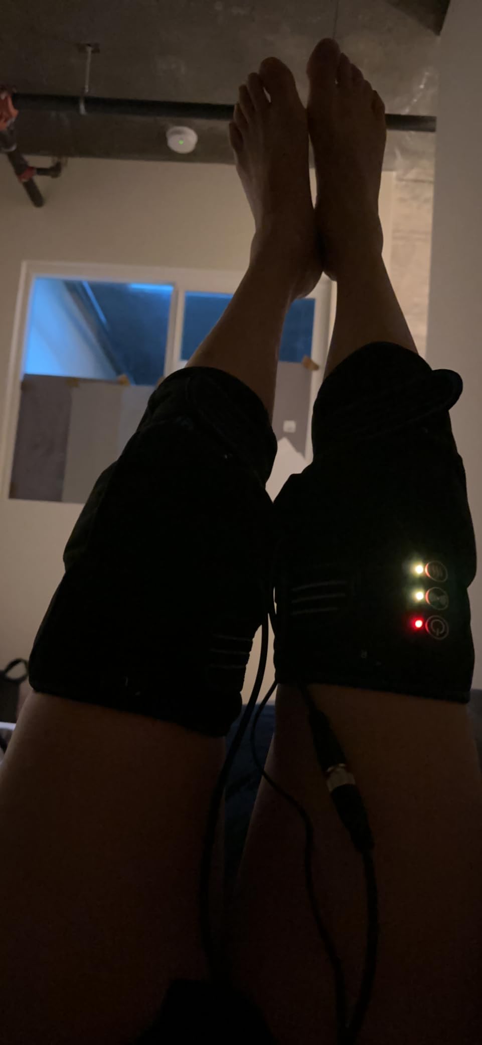 comrelax Knee Massager with Heat & Vibration, Heating Pad for Knee Pain Relief, Heating Pad for Leg Pain, Leg Massager, 3 Vibration Modes 3 Heat Levels, AC Adapter Heating Faster (No Battery) customer photo 1
