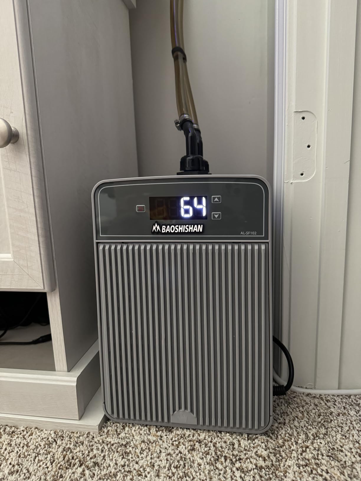 BAOSHISHAN 1/10 HP Aquarium Chiller 42 Gal 160L Water Cooling System, Quiet Refrigeration Compressor, Titanium Evaporator for Freshwater & Saltwater, For Axolotl, Hydroponics, Reefs customer photo 2