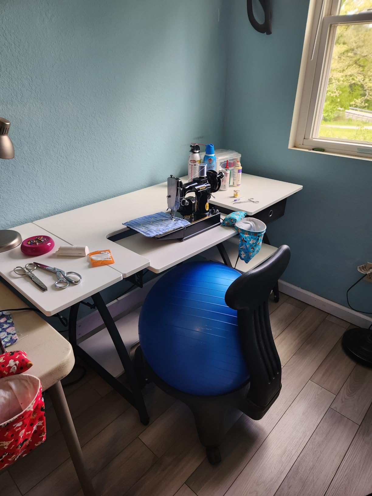 Comet Plus Hobby and Sewing Table with Storage Drawer + Shelves customer photo 1