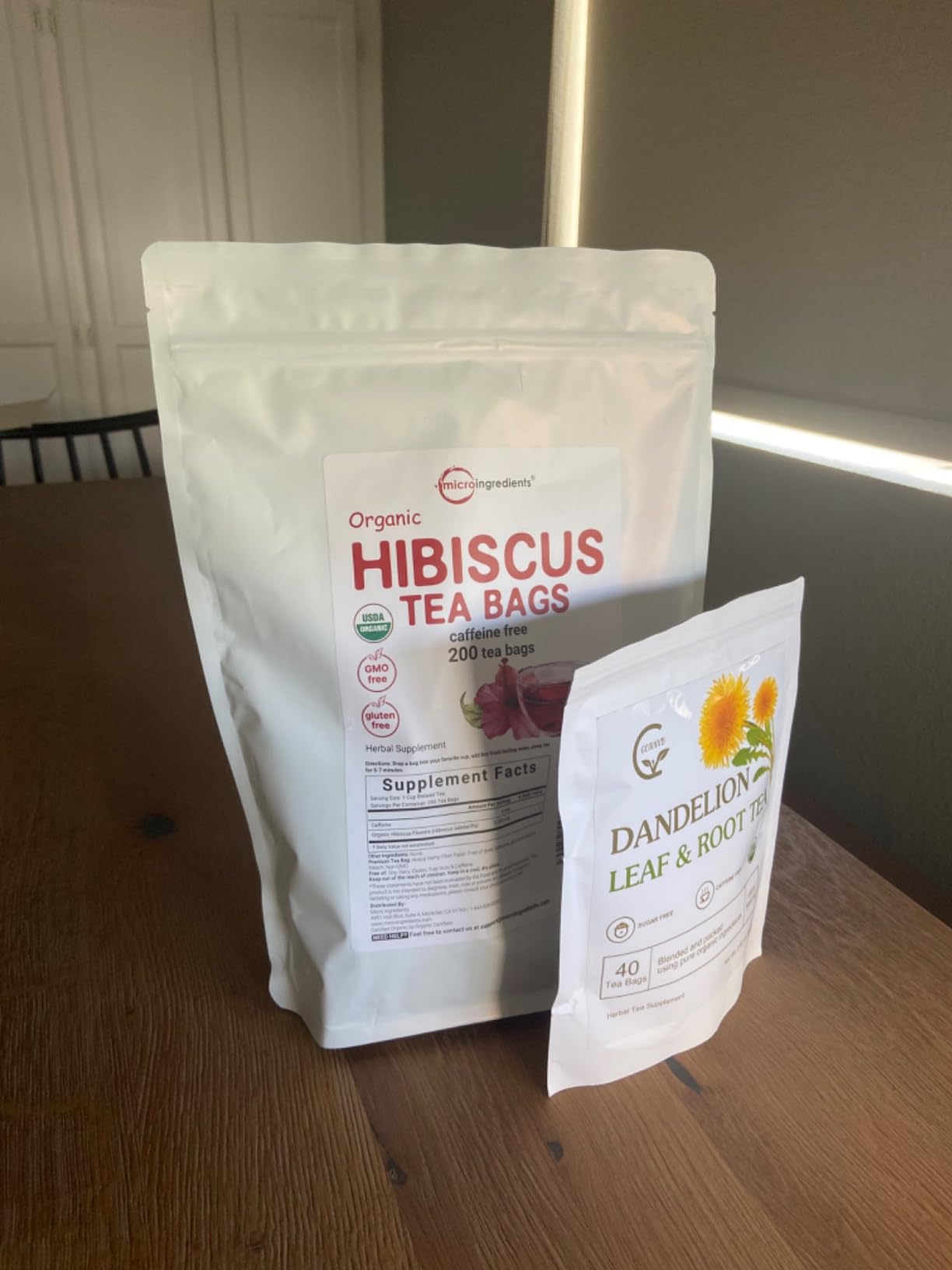 Organic Hibiscus Tea Bags, 200 Count | Premium Source from Hibiscus Flowers | Caffeine Free Herbal Tea | Eco-Friendly Hemp Paper Tea Bags | Non-GMO, No Sugar customer photo 1