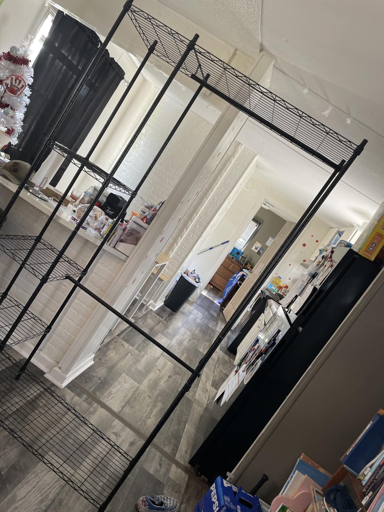 VIPEK V7 Clothes Rack with Shelves Heavy duty Closet for Hanging Clothes | 5 Tiers Adjustable Wire Shelving, Double Hanging Rods, 670lbs Metal Closet System, Space-Saving Storage for Home, Black customer photo 2