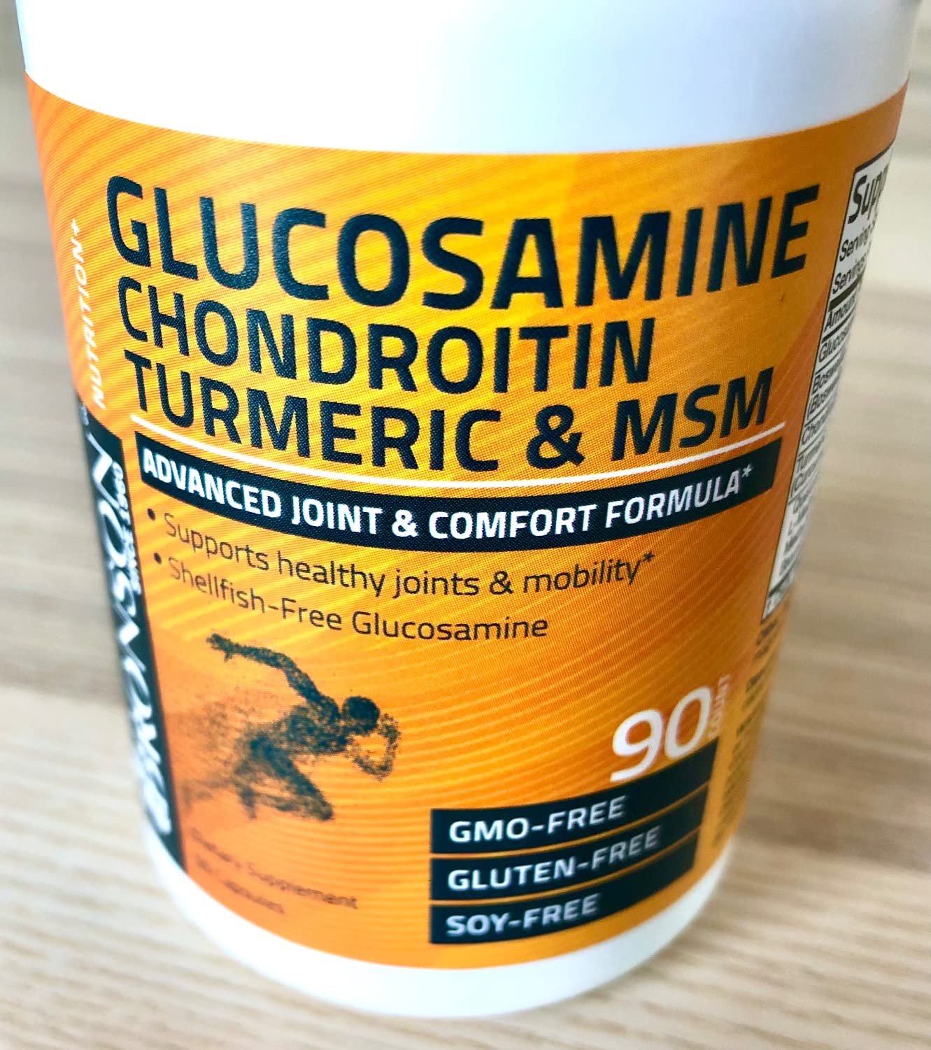 Bronson Glucosamine Chondroitin Turmeric & MSM Joint Support, 60 Capsules, Standardized Boswellia, Shellfish-Free Glucosamine, Mobility & Comfort Support, Non-GMO, Gluten-Free & Soy-Free customer photo 1