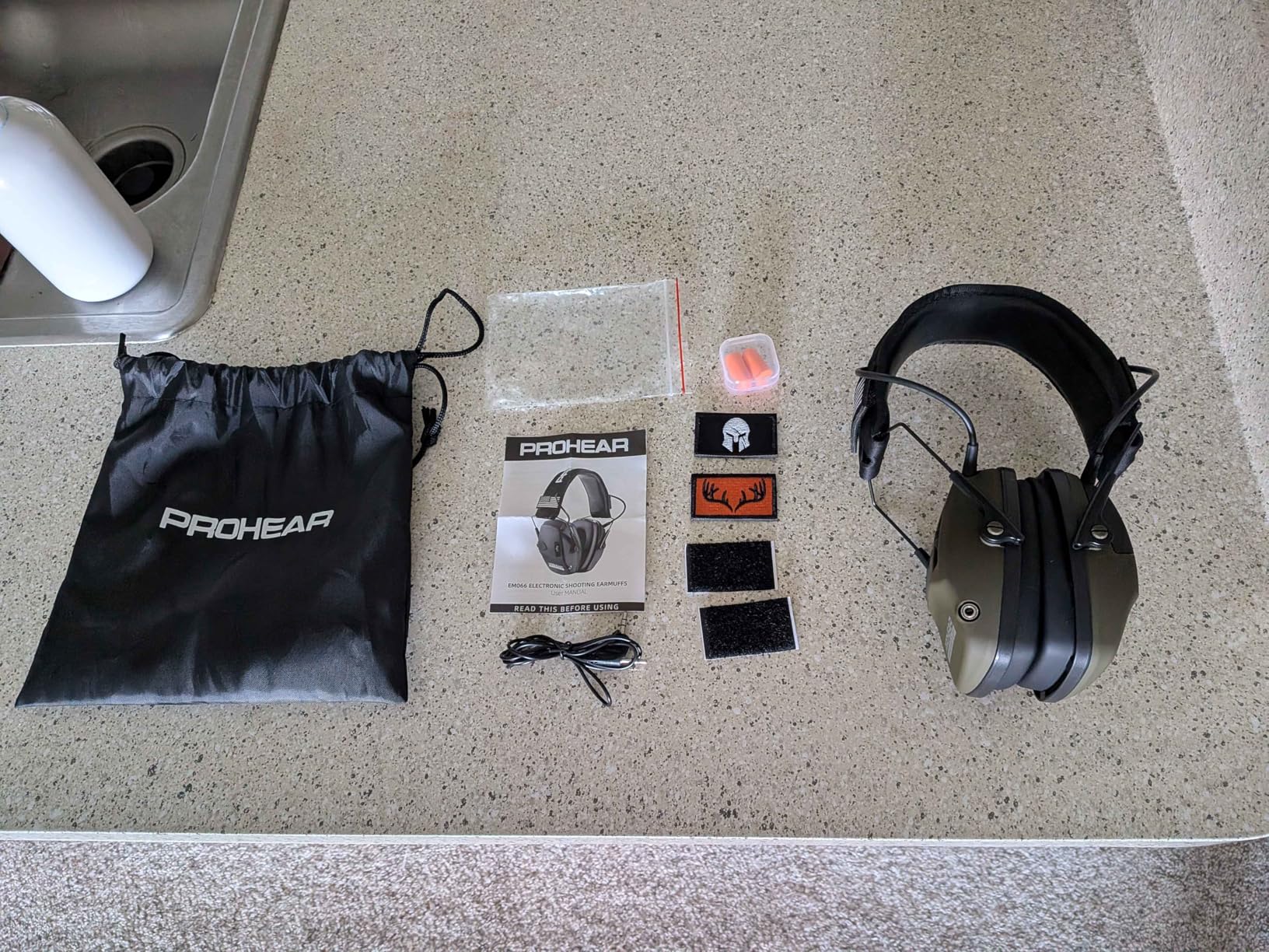 PROHEAR Electronic Ear Protection for Shooting with 4X Sound Amplification, NRR 23dB Noise Reduction Headphones for Hunting, Green customer photo 2