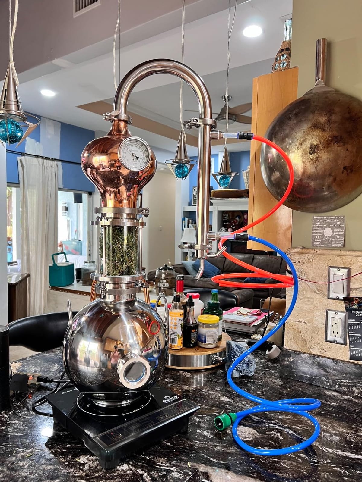 HOOLOO D15 3Gal Alcohol Still Essential Oil Distiller Wine Making Kit, Home Distilling Equipment, Stills for Distilling Moonshine, Hydrosol, Essential Oil, Copper Still, Alembic Still, Whiskey Still customer photo 1