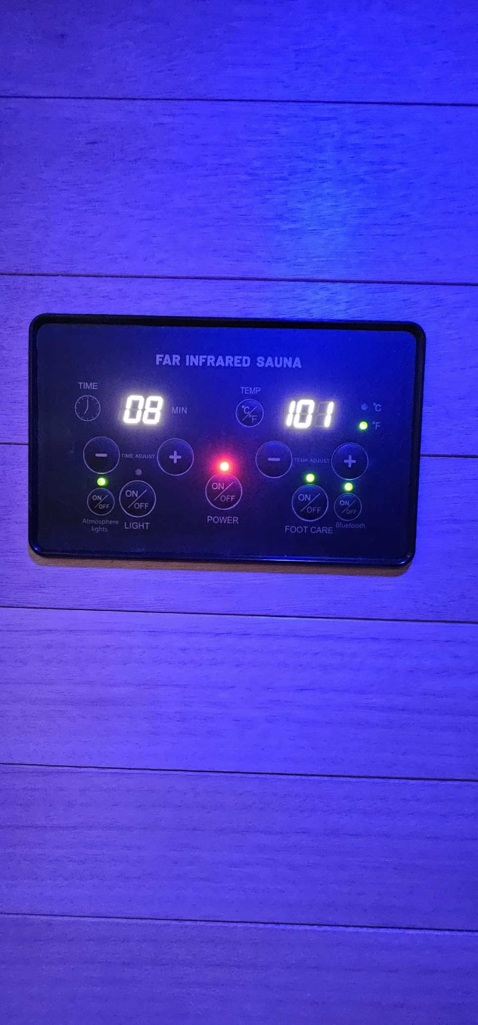 OUTEXER Far Infrared Sauna Home Sauna Spa Room Canadian Hemlock Wood 1200W Indoor Saunas Low EMF 110V with 7 Color Light and Tempered Glass Door customer photo 2