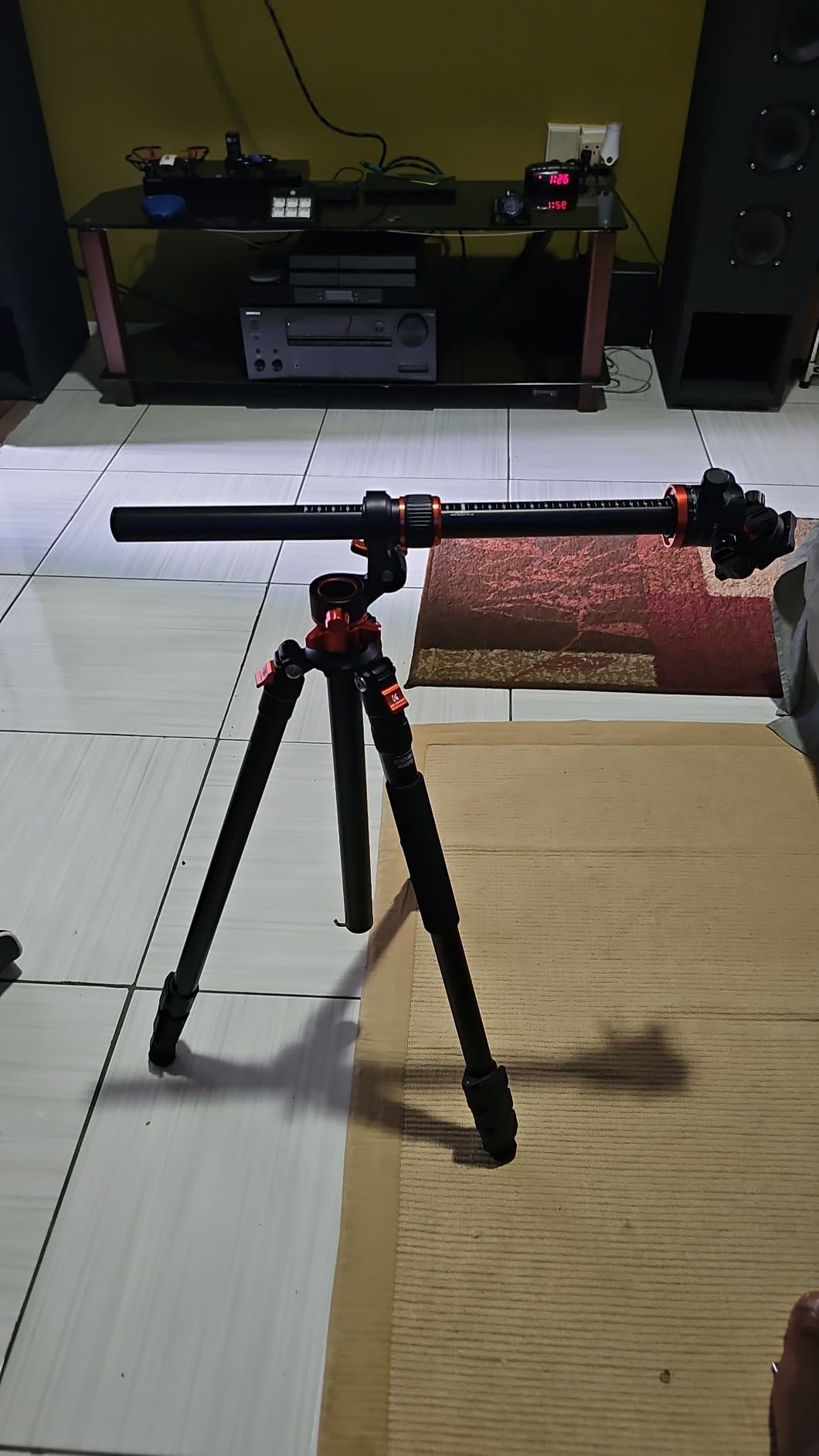 K&F CONCEPT 90'/230cm Ultra High Horizontal Overhead Camera Tripod | Metal Ball Head, 10KG Load Capacity, Detachable Monopod, Flexible Shooting DSLR Travel Video Tripods T254A7+BH-28L customer photo 1