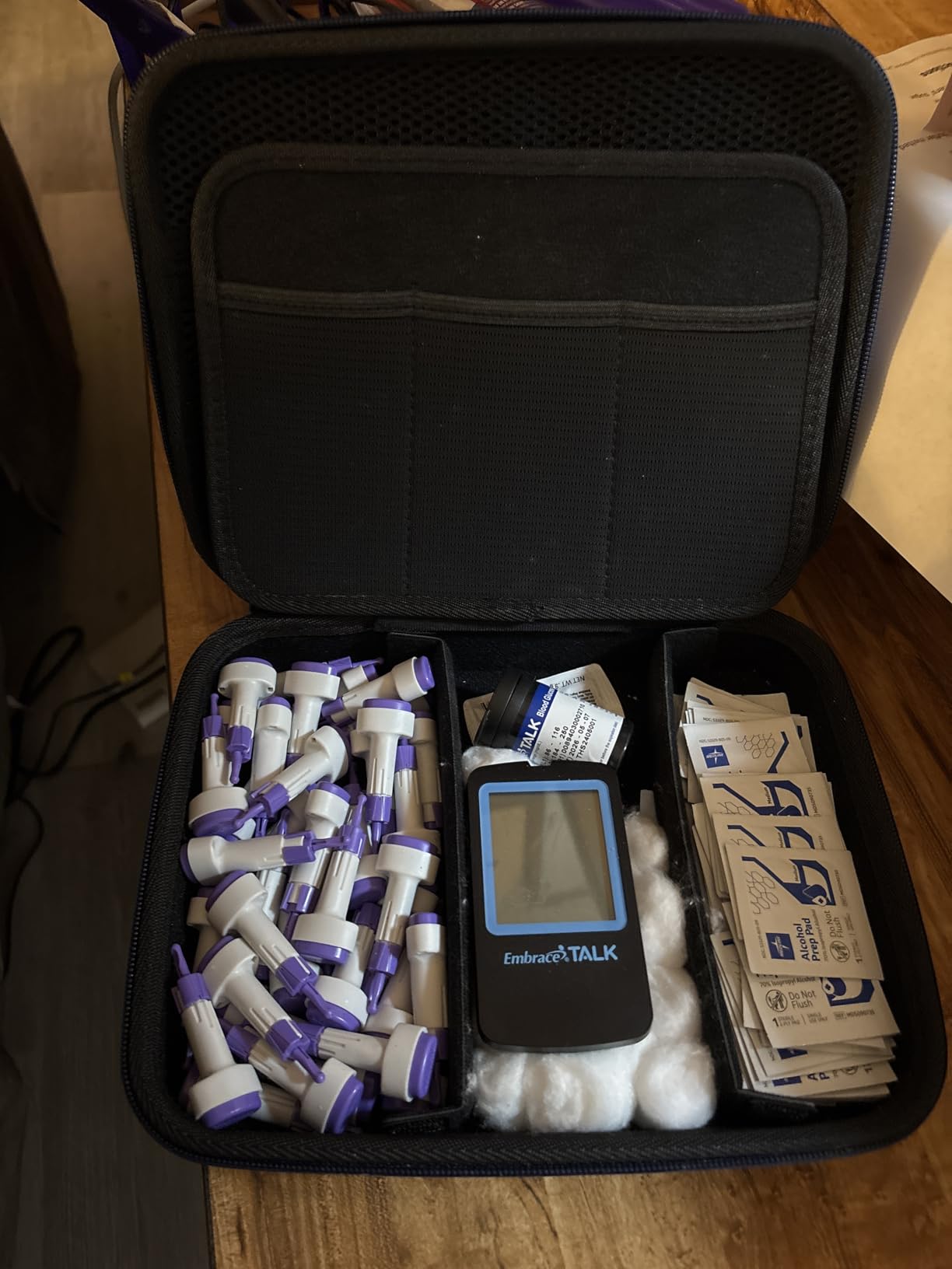 ProCase Diabetes Travel Case for Diabetic Supplies - Black Hard Storage Bag for Glucose Meter, Insulin Pen, Test Strips, Syringes customer photo 2