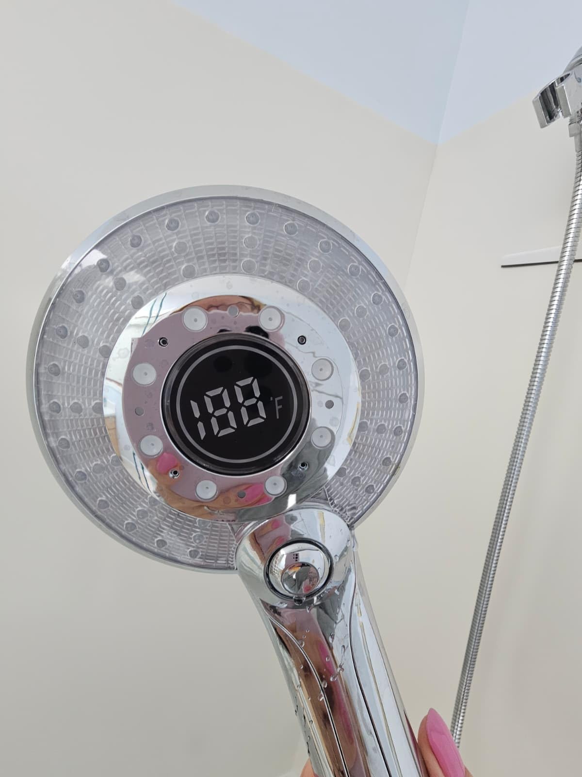 LED Shower Head Color Changing, High Pressure with Hose, Water Temperature Display, 3 Spray Modes customer photo 2