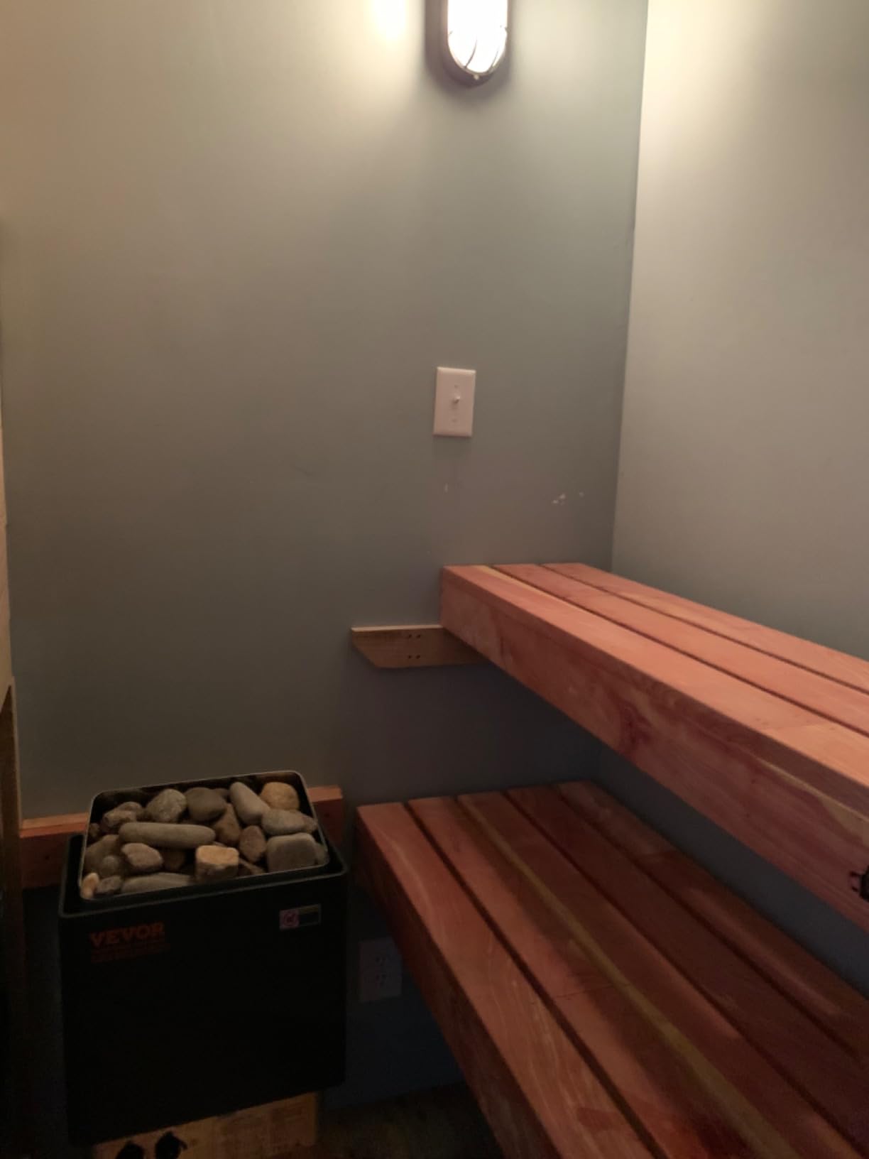 VEVOR Sauna Heater, 220V Electric Sauna Stove, Steam Bath Sauna Heater 3h Timer and Adjustable Temp for Max. 176-318 Cubic Feet, (4.5KW) FCC Certification customer photo 2
