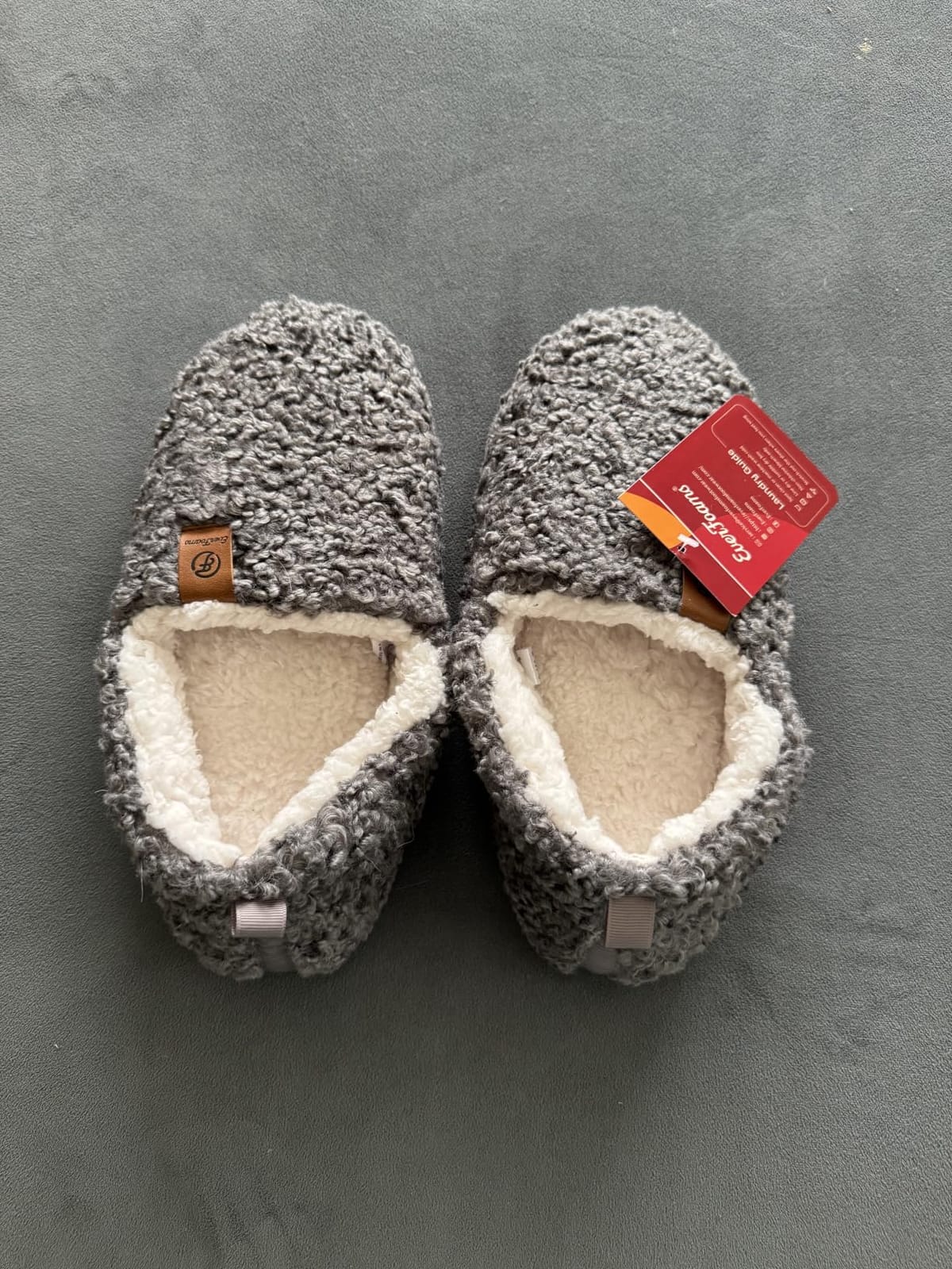 Women's Soft Curly Slippers Memory Foam Lightweight House Shoes customer photo 1